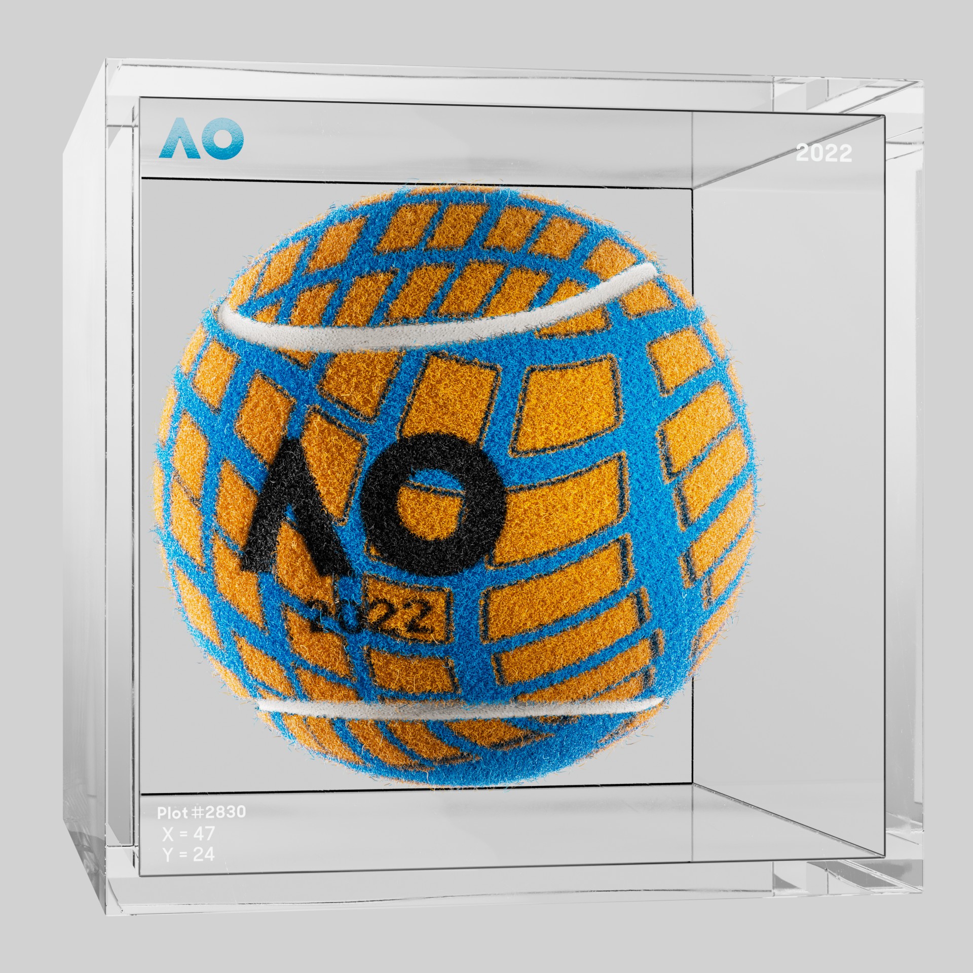 The Australian Open - The Australian Open Art Ball - AO Art Ball #222 - NFT # 222