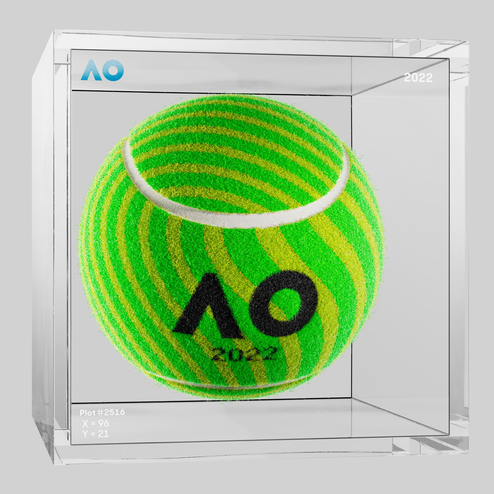 The Australian Open - The Australian Open Art Ball - AO Art Ball #2220 - NFT # 2220