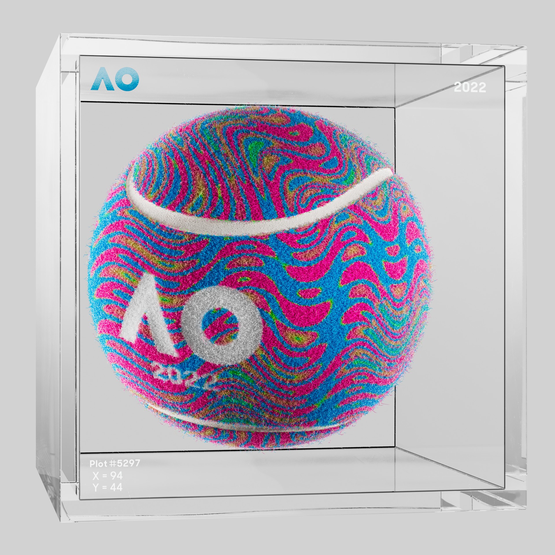 The Australian Open - The Australian Open Art Ball - AO Art Ball #2222 - NFT # 2222