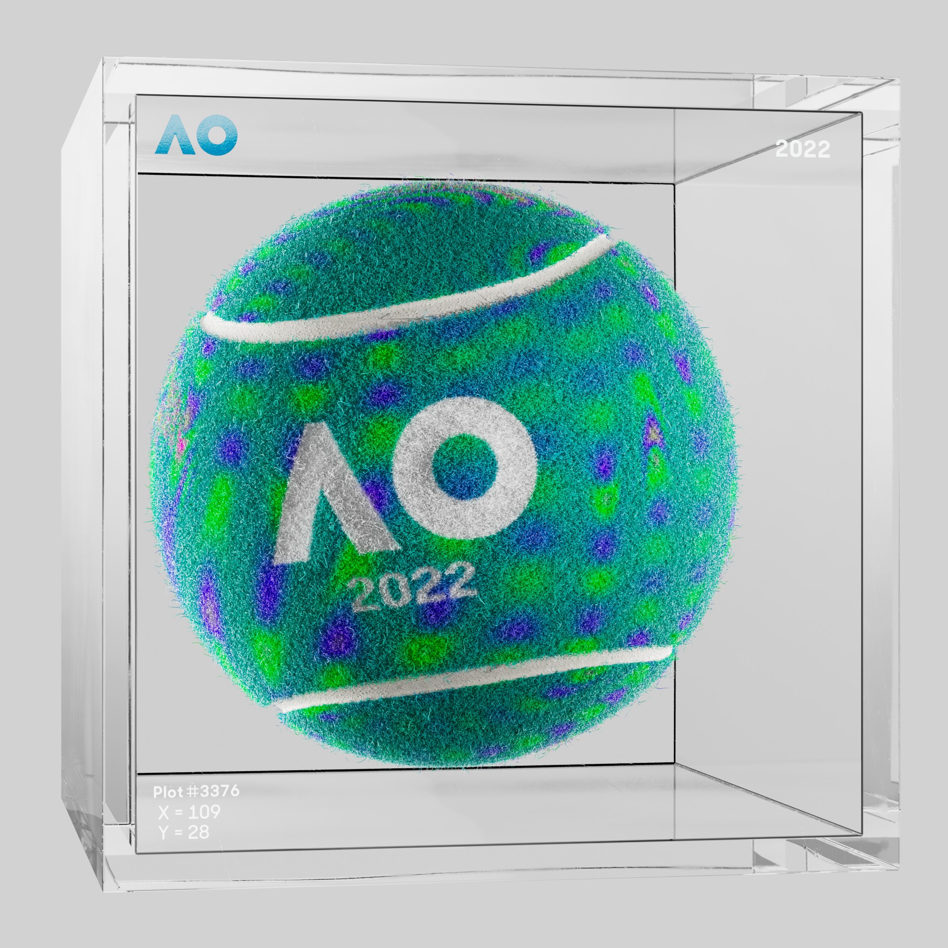 The Australian Open - The Australian Open Art Ball - AO Art Ball #2223 - NFT # 2223