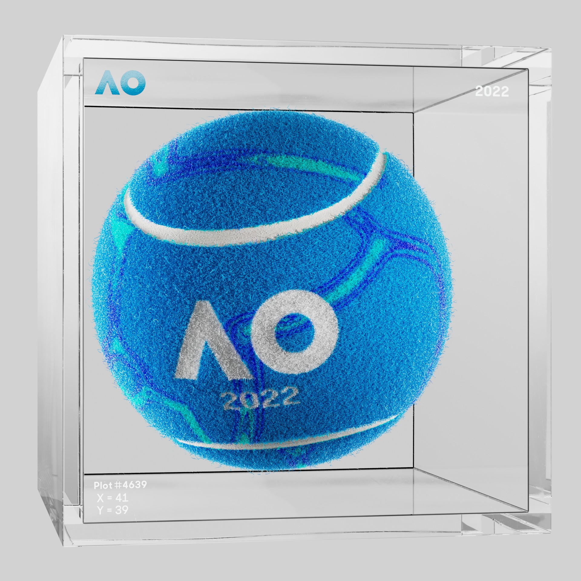 The Australian Open - The Australian Open Art Ball - AO Art Ball #2227 - NFT # 2227