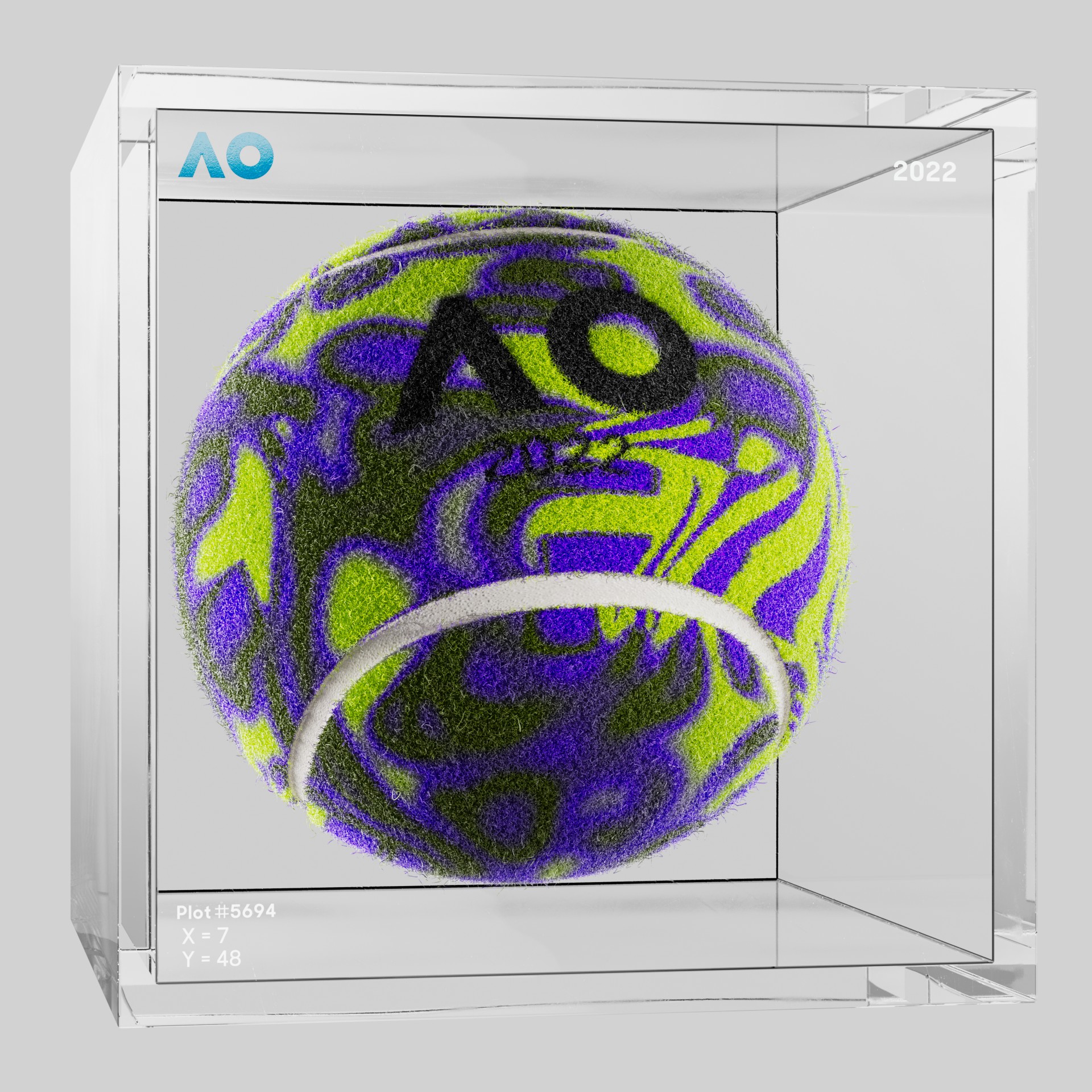 The Australian Open - The Australian Open Art Ball - AO Art Ball #2228 - NFT # 2228