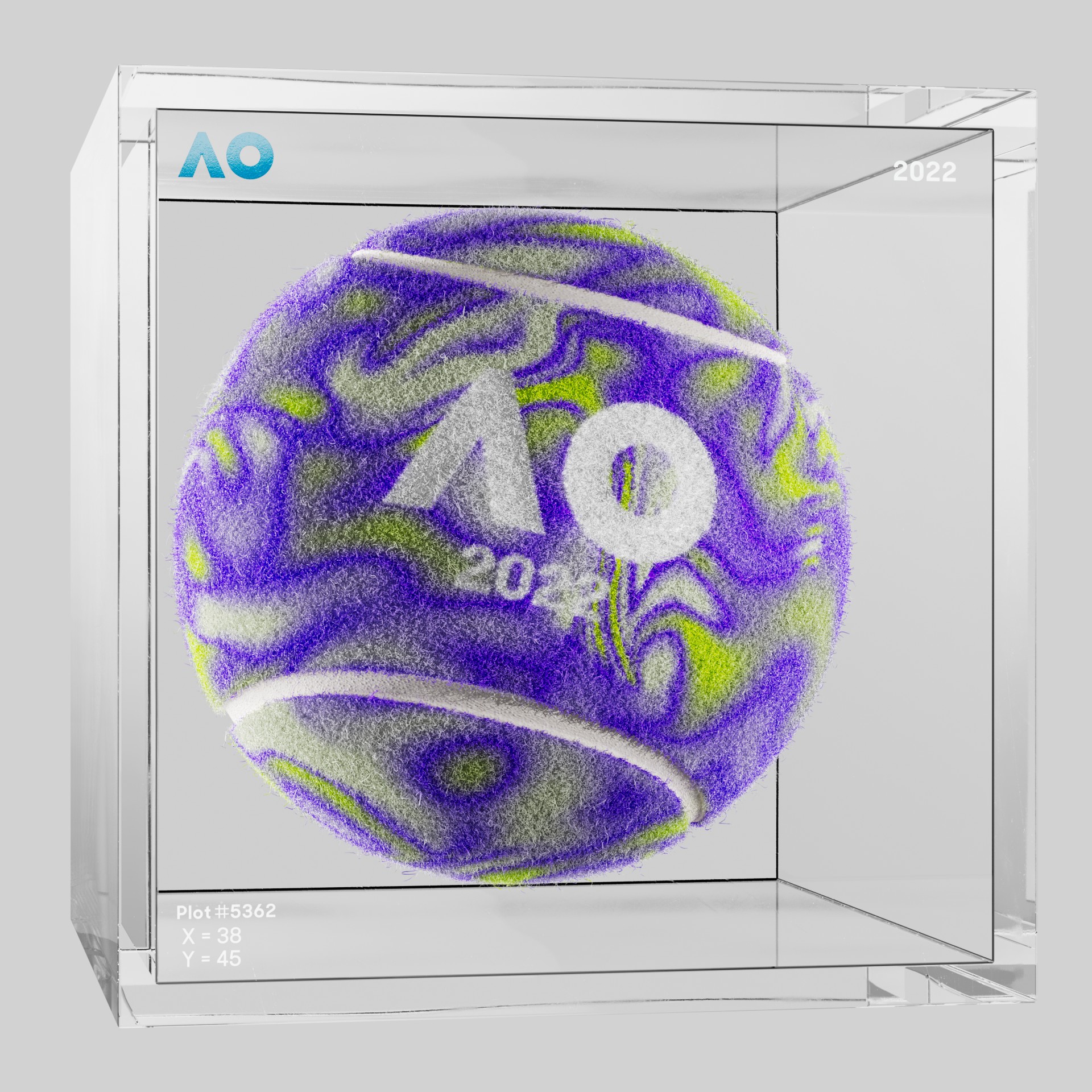 The Australian Open - The Australian Open Art Ball - AO Art Ball #223 - NFT # 223