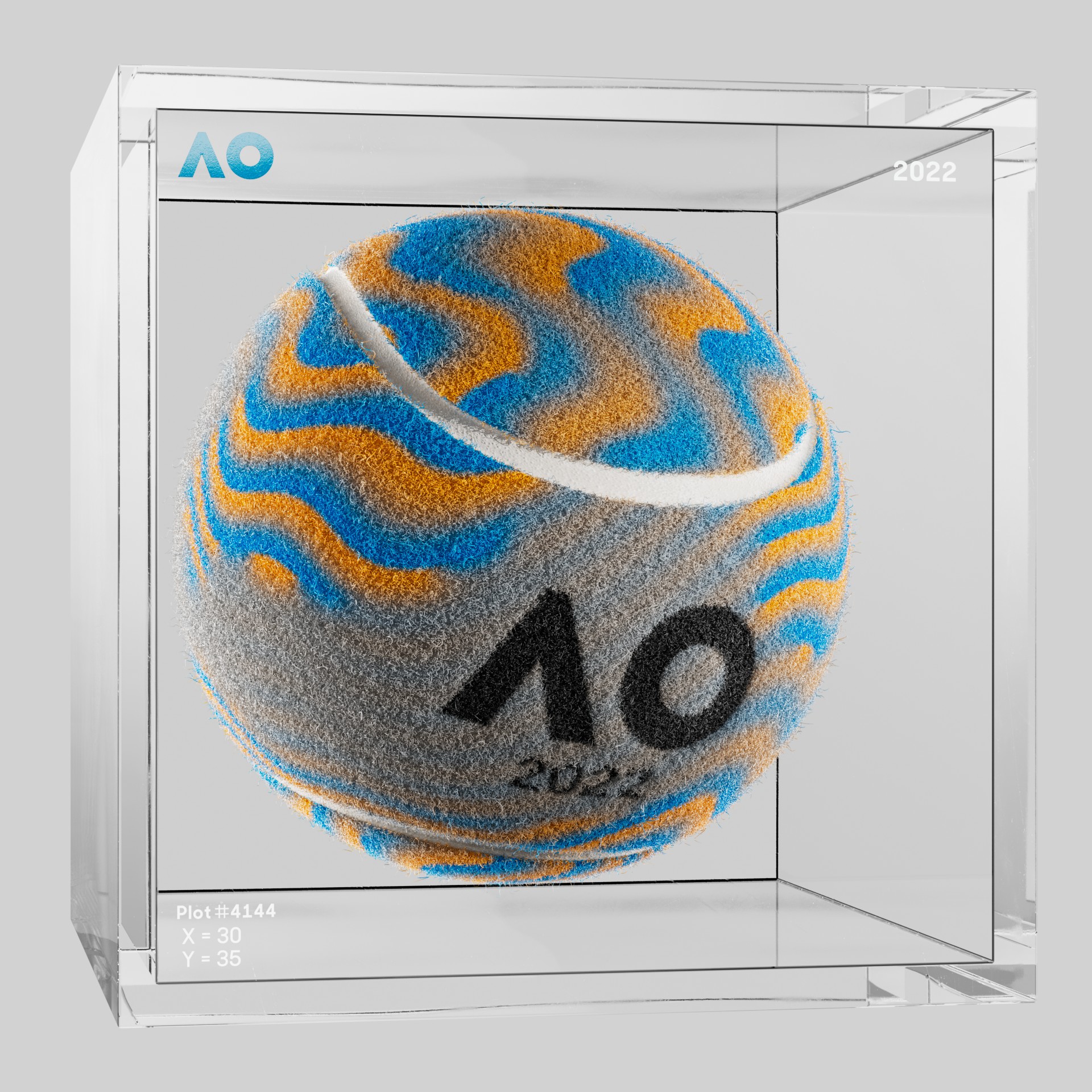 The Australian Open - The Australian Open Art Ball - AO Art Ball #2230 - NFT # 2230
