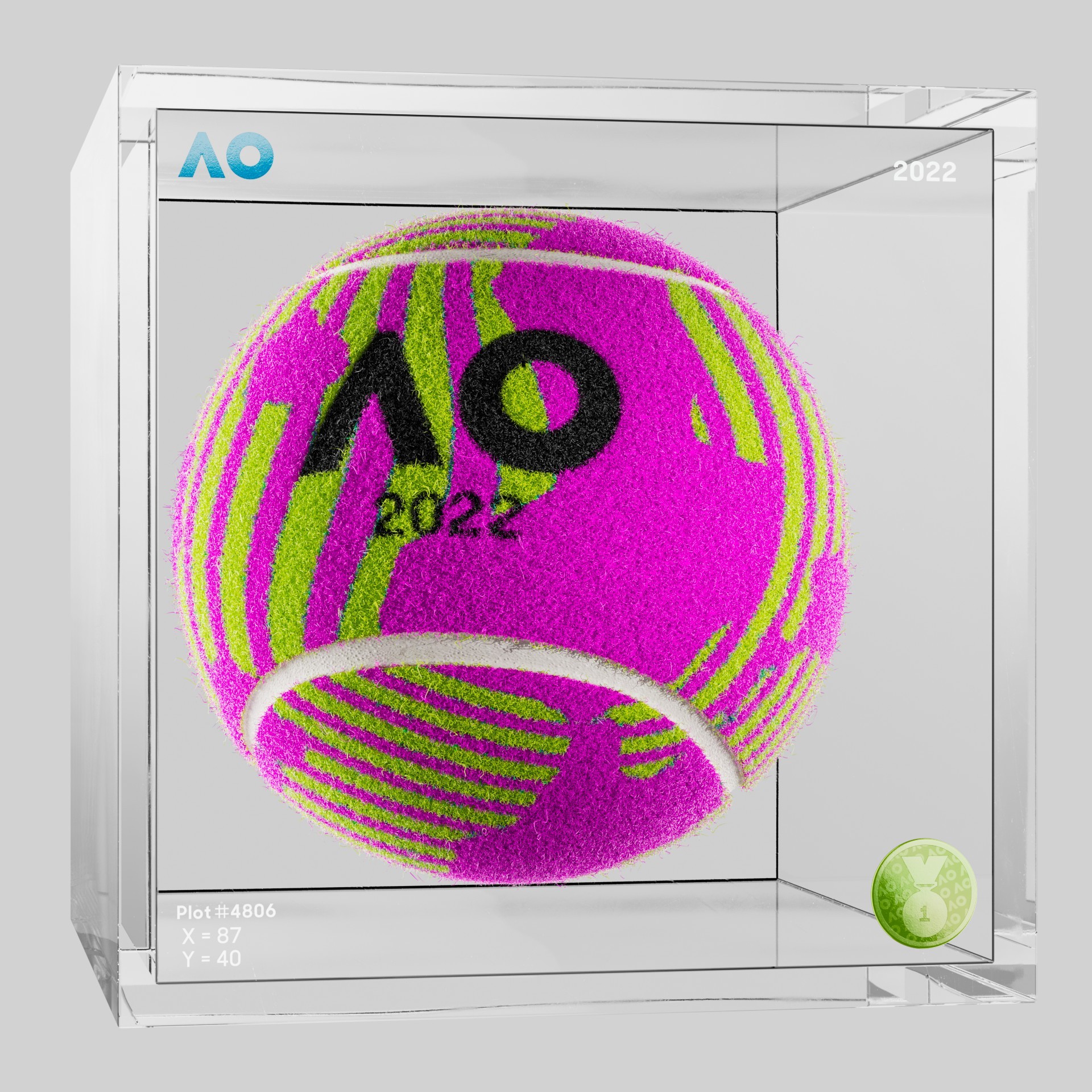 The Australian Open - The Australian Open Art Ball - AO Art Ball #2231 - NFT # 2231
