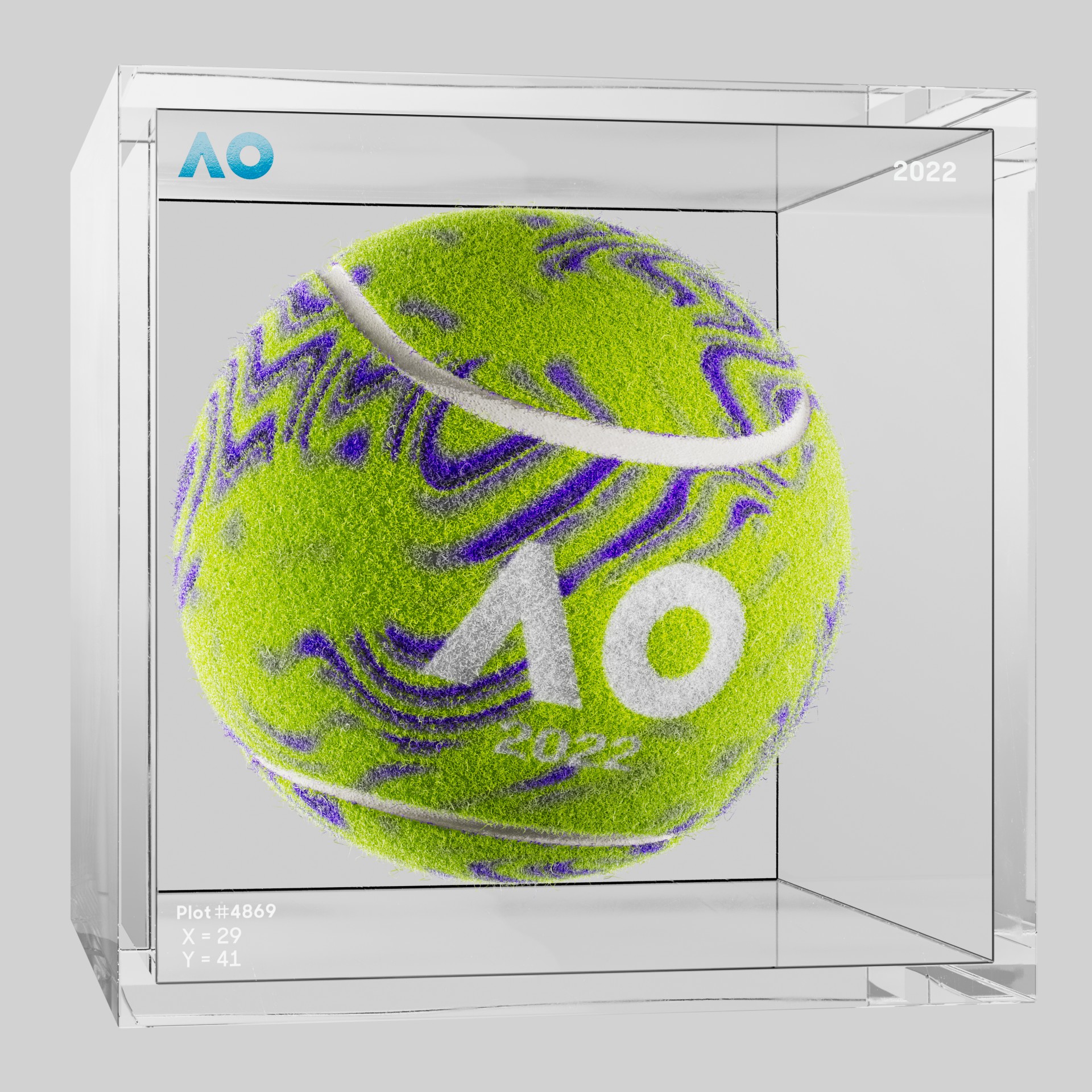 The Australian Open - The Australian Open Art Ball - AO Art Ball #2234 - NFT # 2234