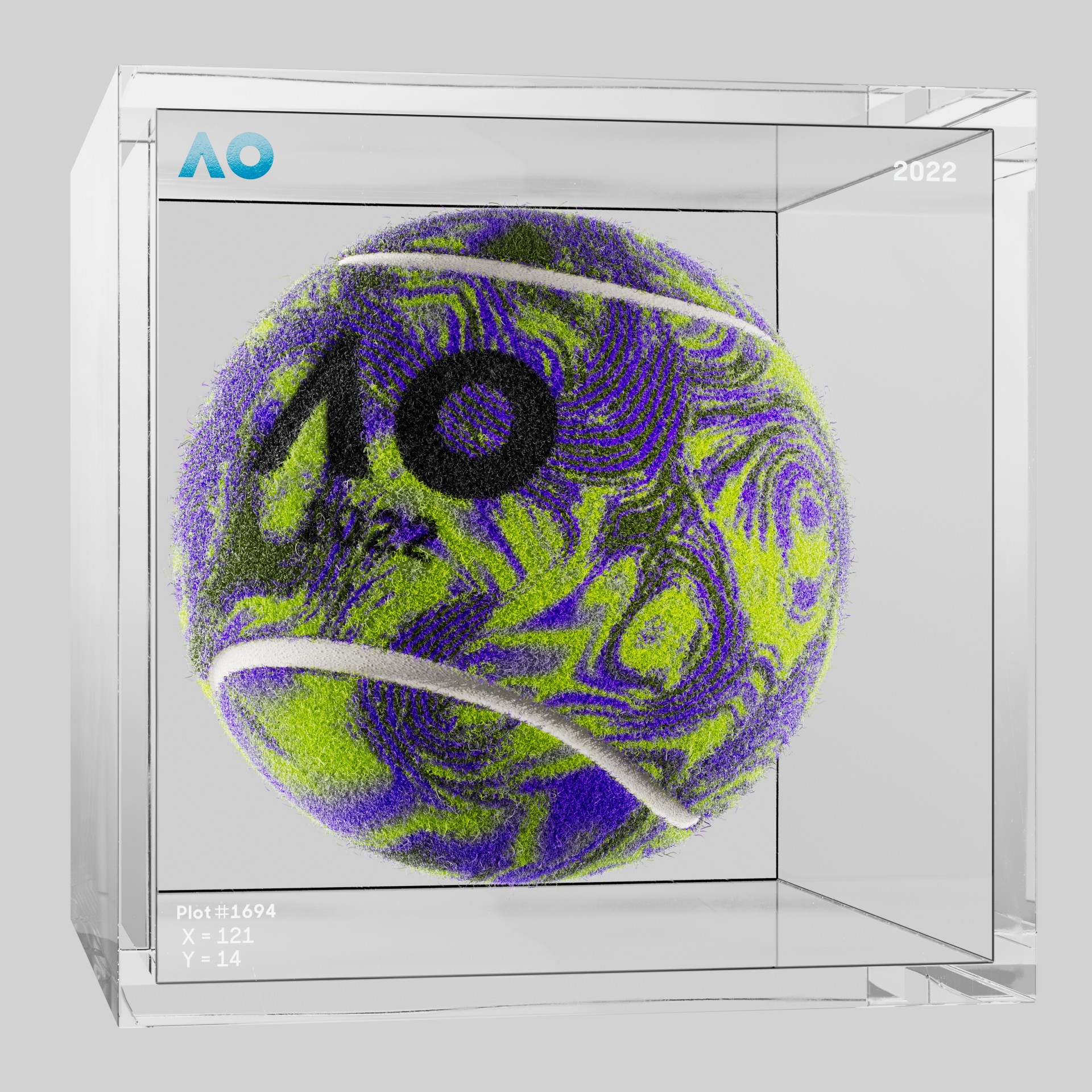 The Australian Open - The Australian Open Art Ball - AO Art Ball #2235 - NFT # 2235