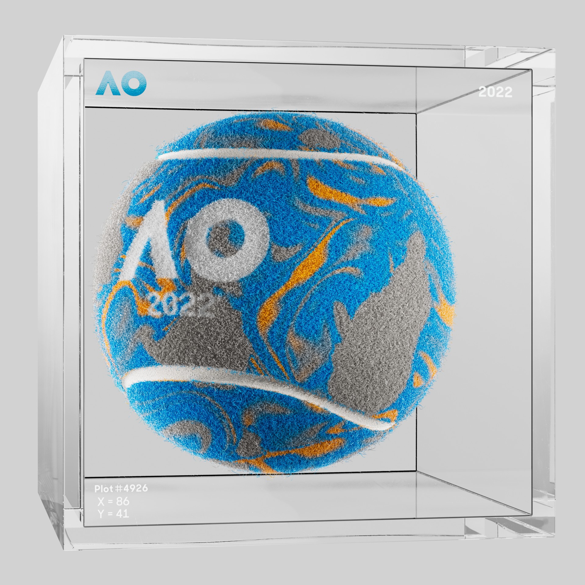 The Australian Open - The Australian Open Art Ball - AO Art Ball #2241 - NFT # 2241