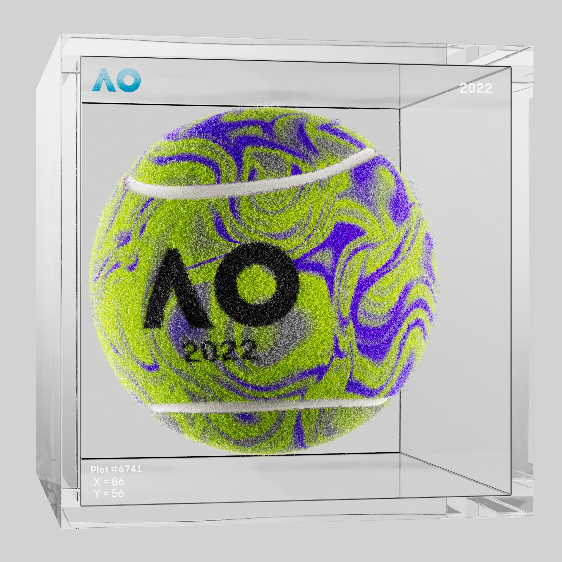 The Australian Open - The Australian Open Art Ball - AO Art Ball #2242 - NFT # 2242