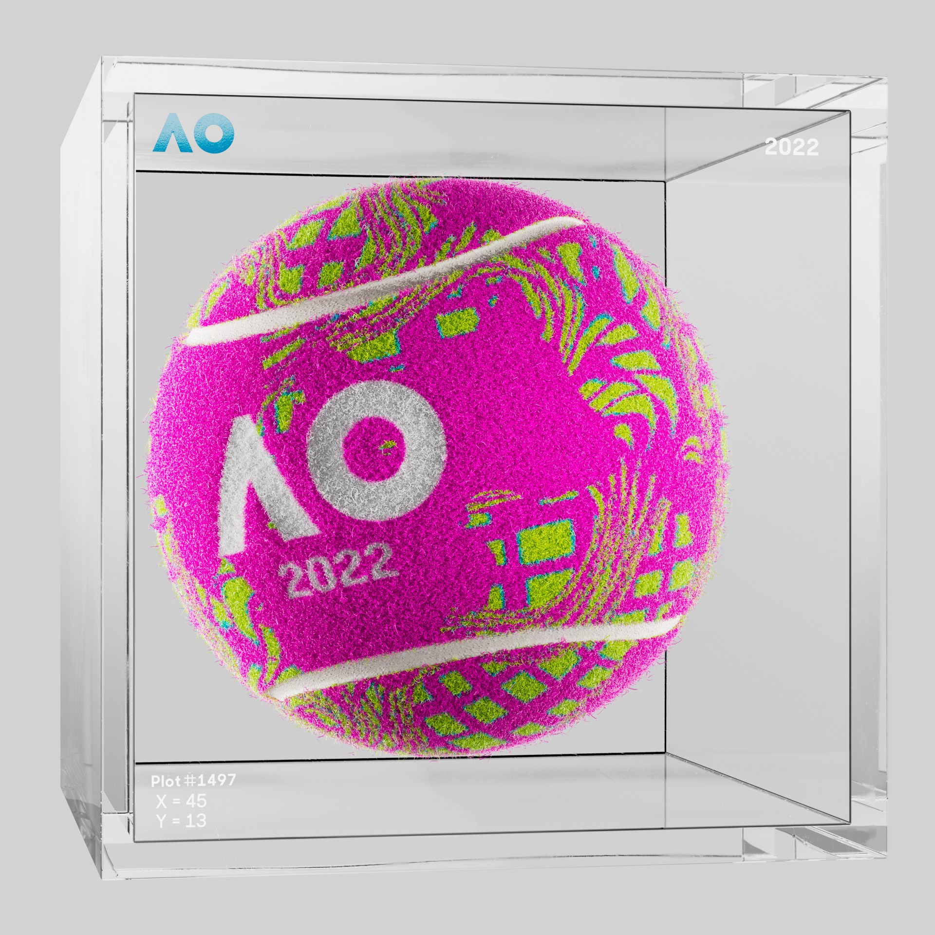The Australian Open - The Australian Open Art Ball - AO Art Ball #2245 - NFT # 2245