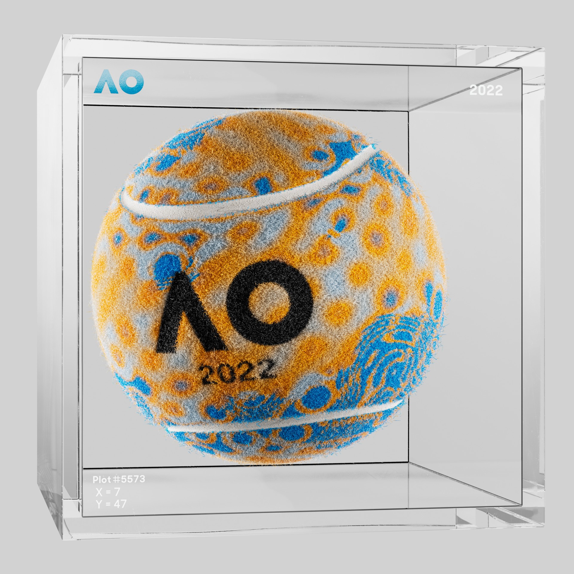 The Australian Open - The Australian Open Art Ball - AO Art Ball #2246 - NFT # 2246