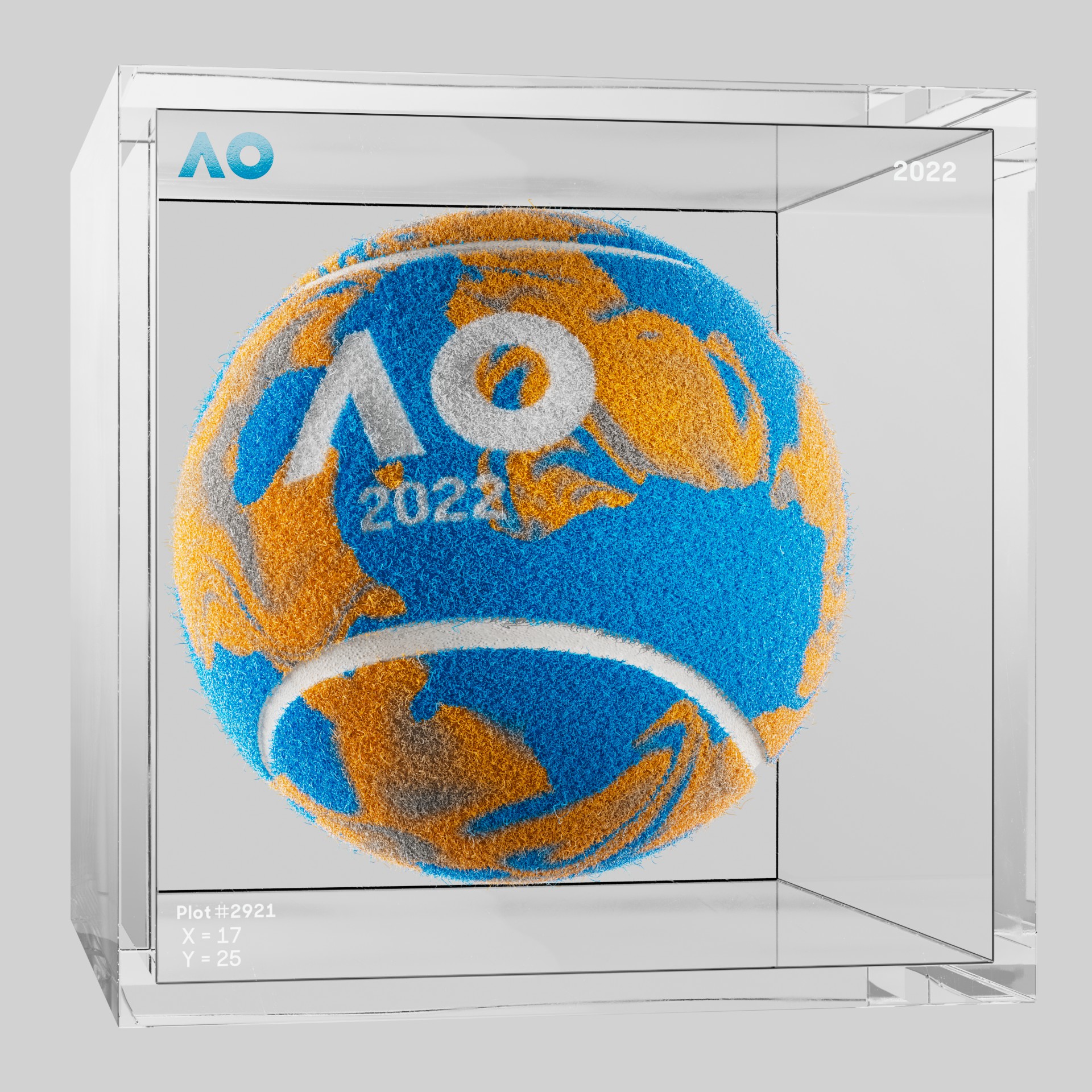 The Australian Open - The Australian Open Art Ball - AO Art Ball #2247 - NFT # 2247