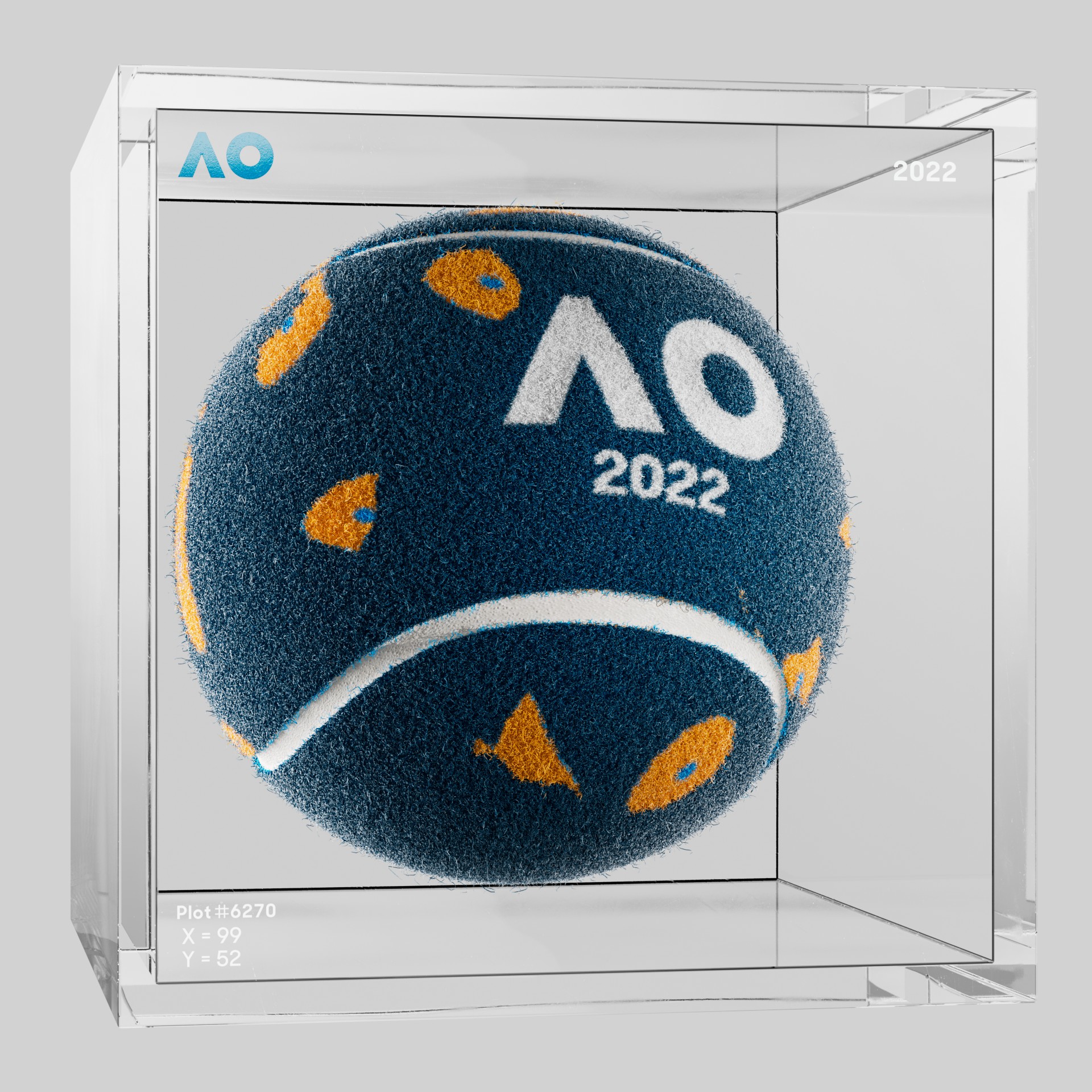 The Australian Open - The Australian Open Art Ball - AO Art Ball #2251 - NFT # 2251