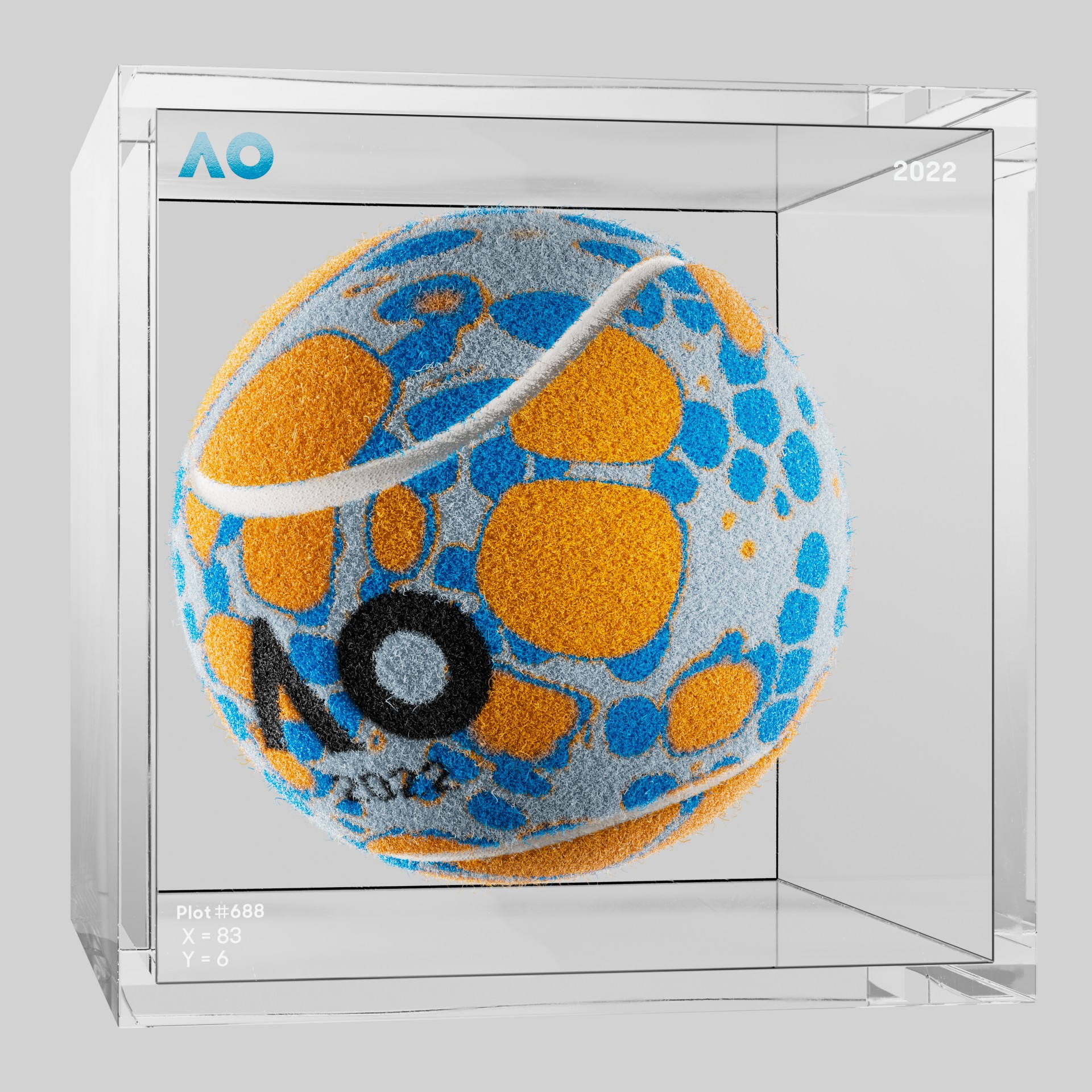 The Australian Open - The Australian Open Art Ball - AO Art Ball #2253 - NFT # 2253