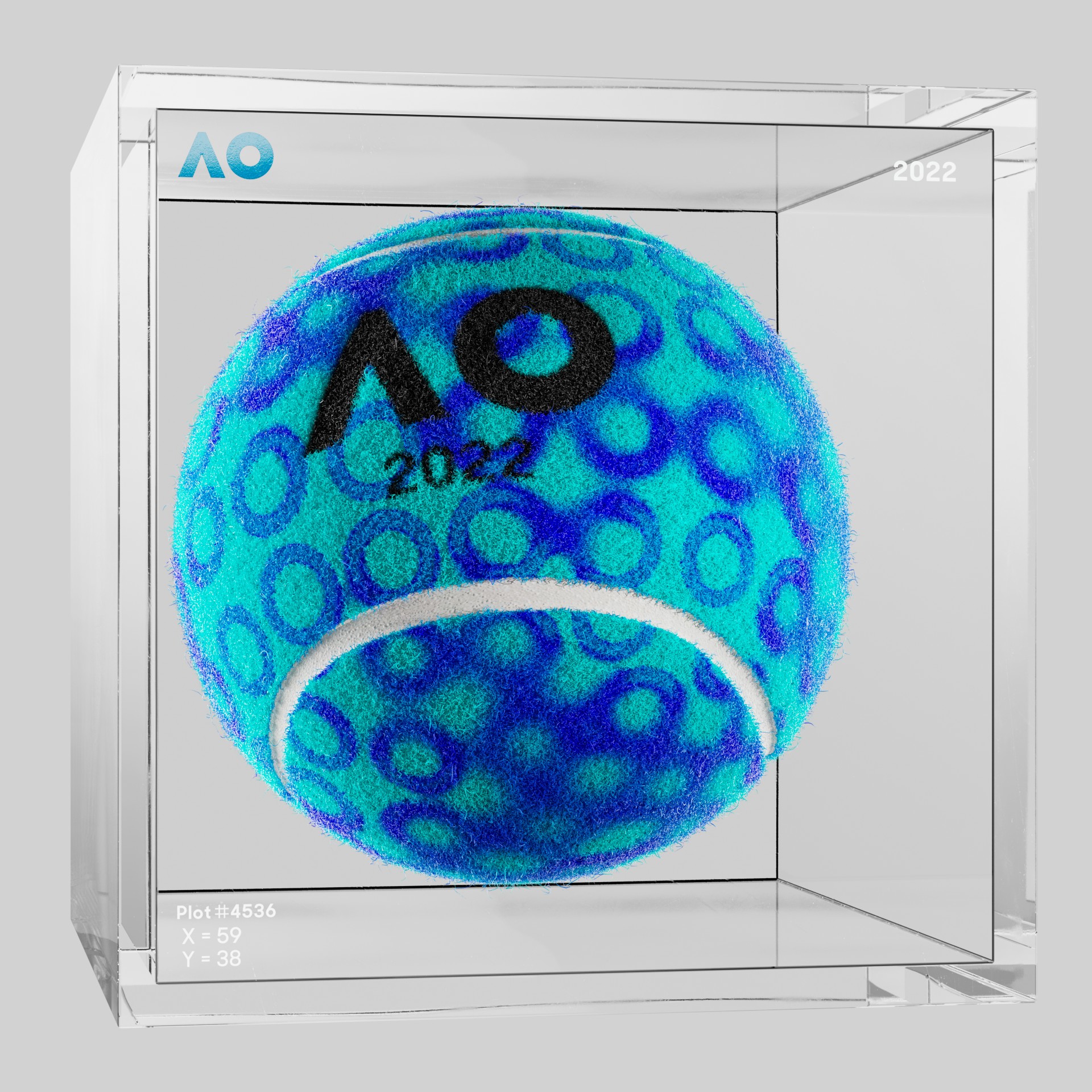 The Australian Open - The Australian Open Art Ball - AO Art Ball #2256 - NFT # 2256