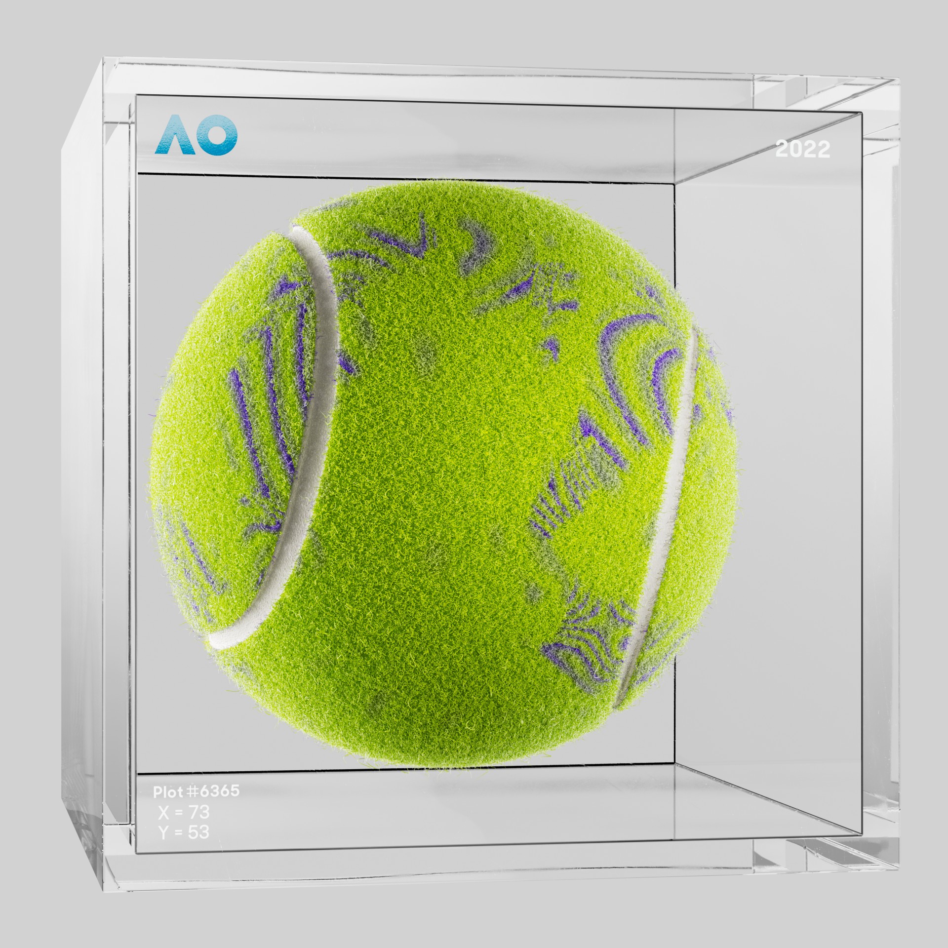 The Australian Open - The Australian Open Art Ball - AO Art Ball #2257 - NFT # 2257