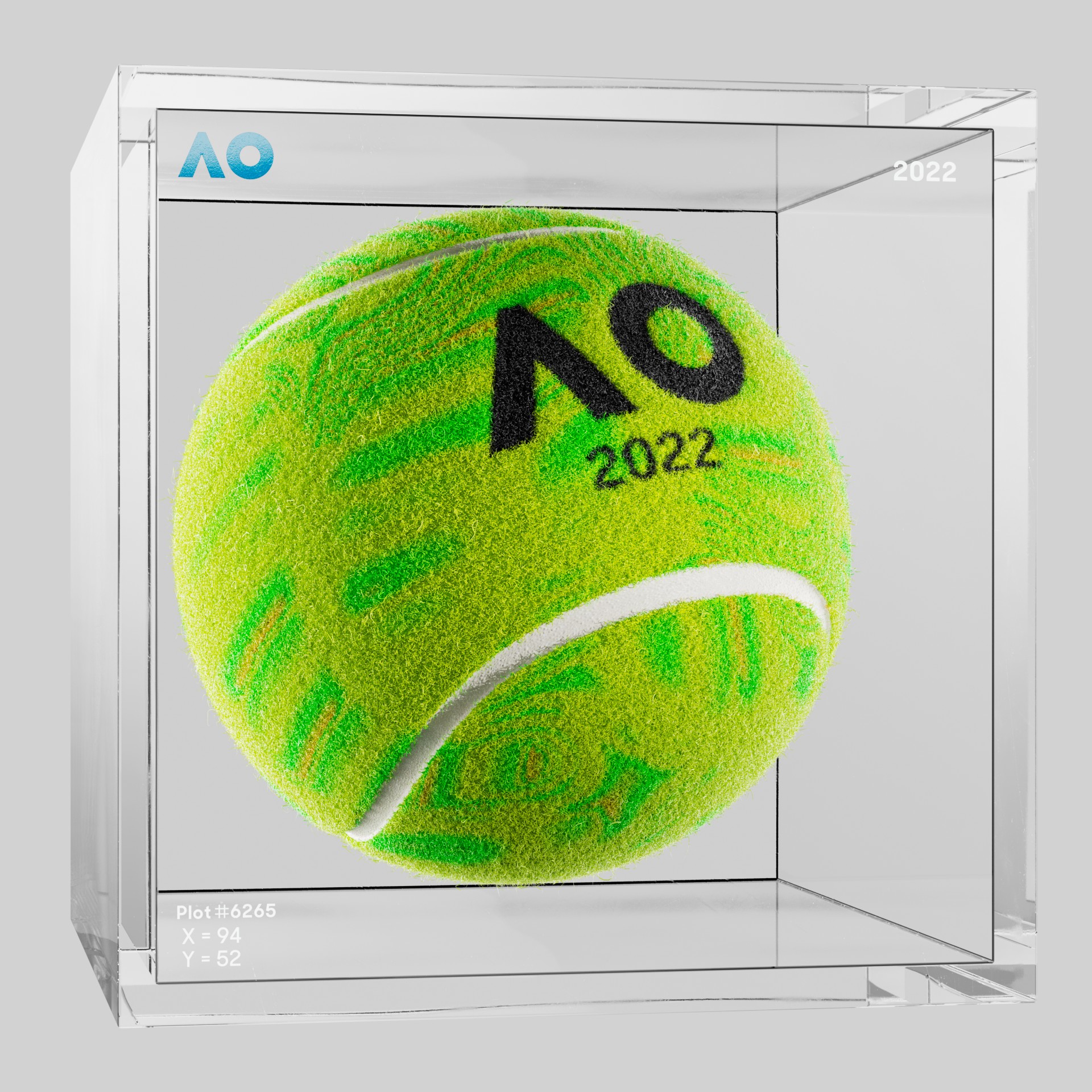 The Australian Open - The Australian Open Art Ball - AO Art Ball #2263 - NFT # 2263