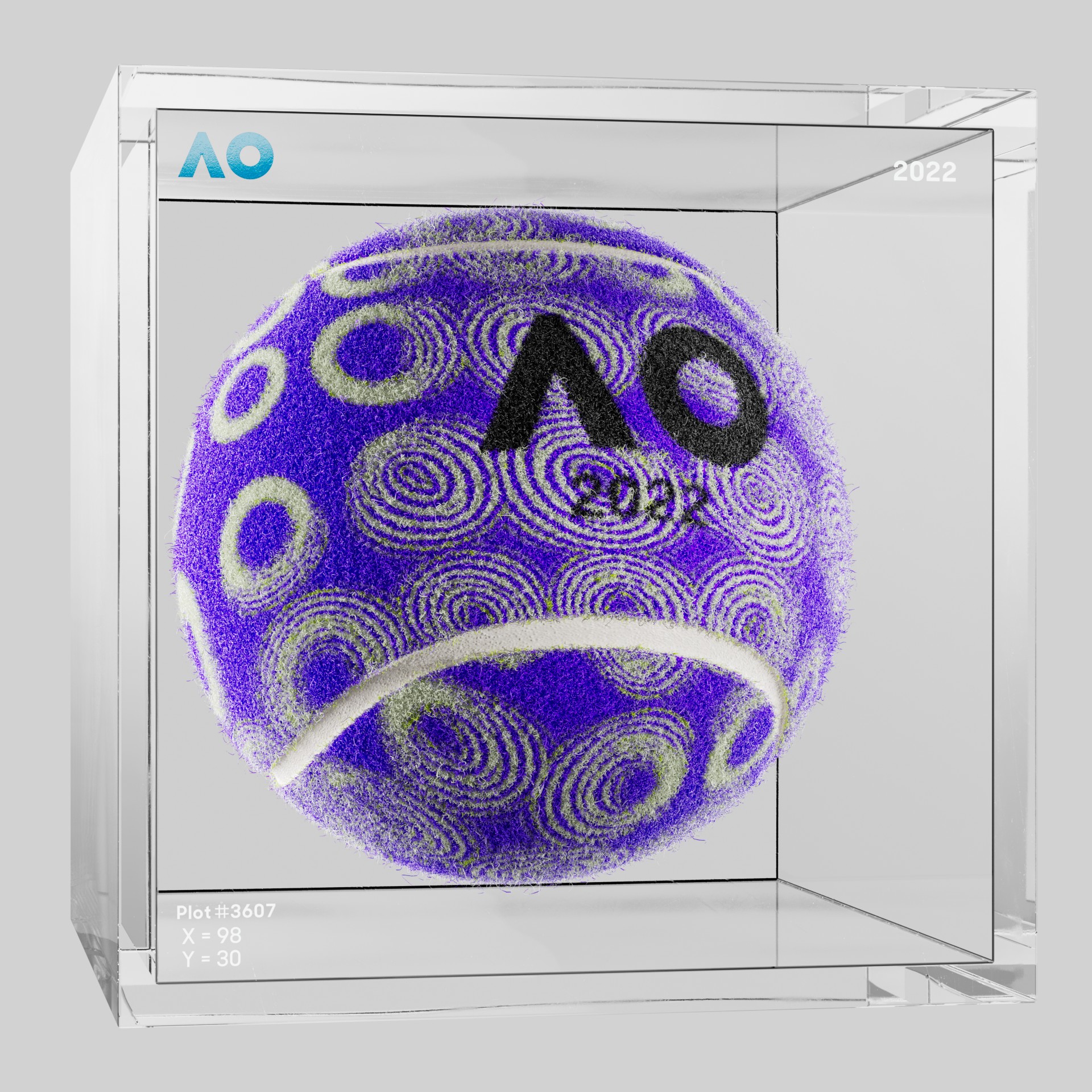 The Australian Open - The Australian Open Art Ball - AO Art Ball #2265 - NFT # 2265