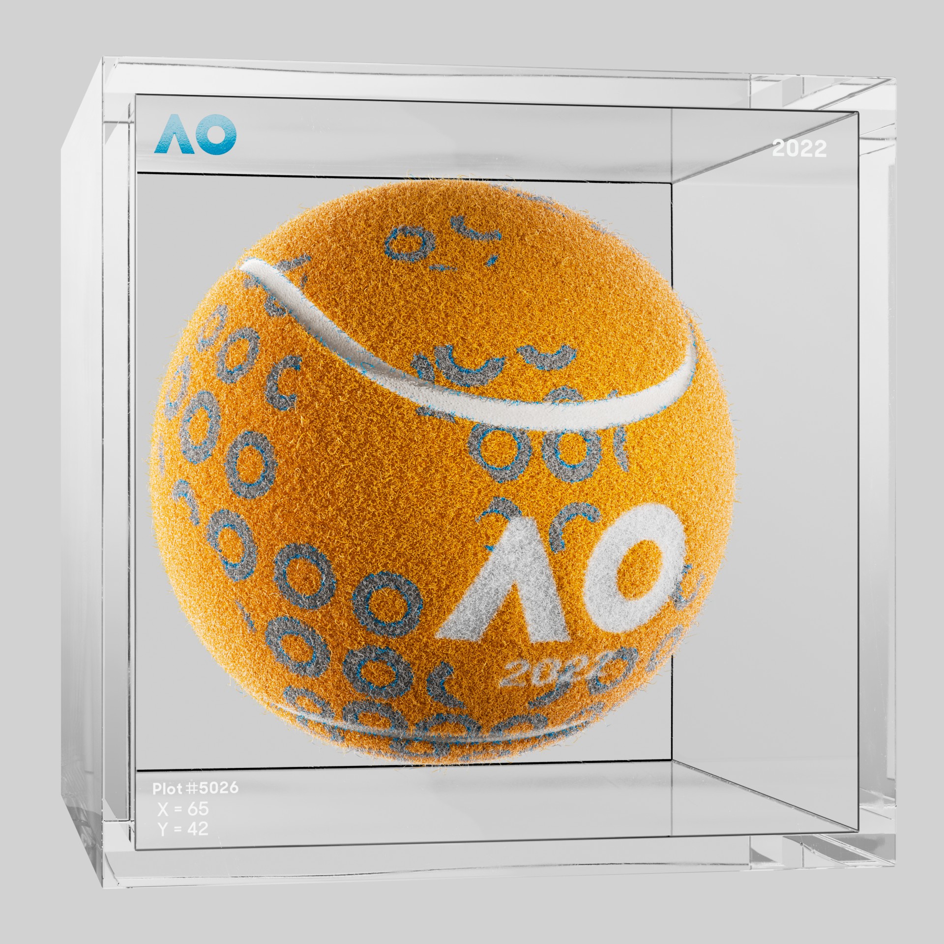 The Australian Open - The Australian Open Art Ball - AO Art Ball #2267 - NFT # 2267