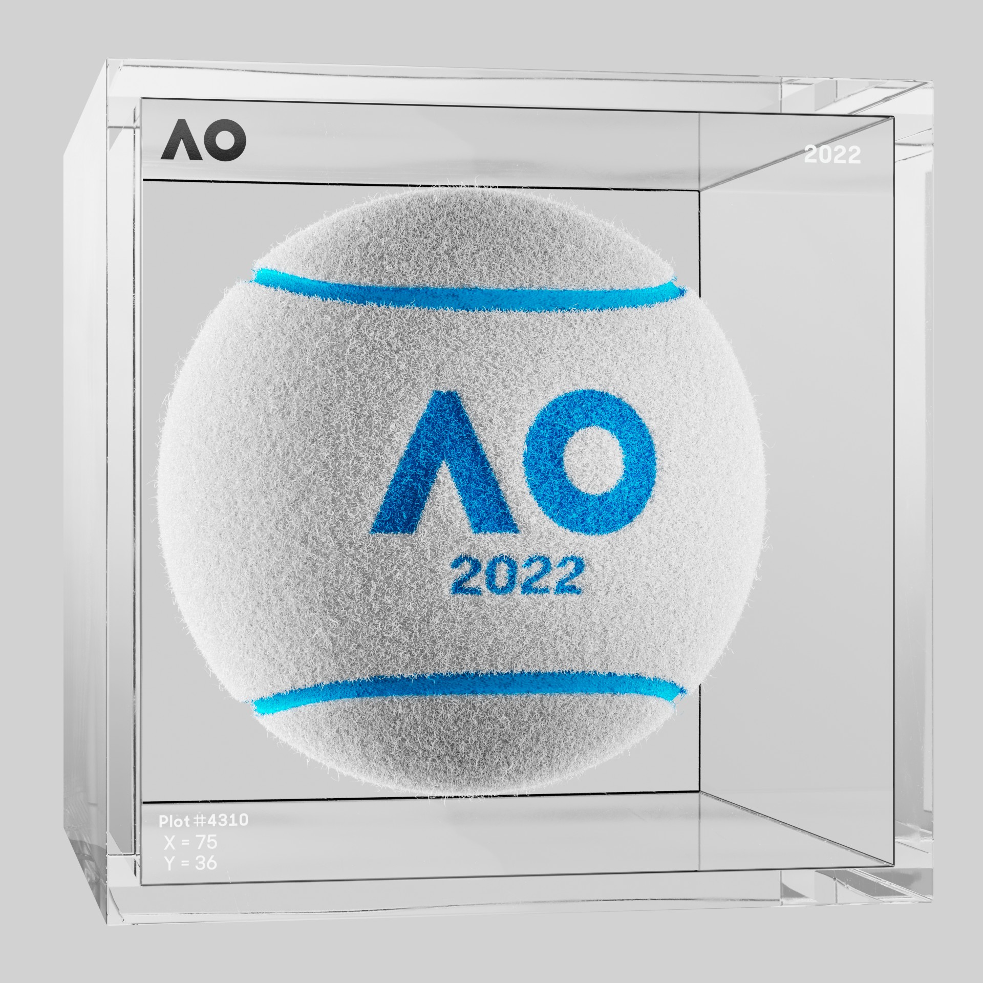 The Australian Open - The Australian Open Art Ball - AO Art Ball #2268 - NFT # 2268