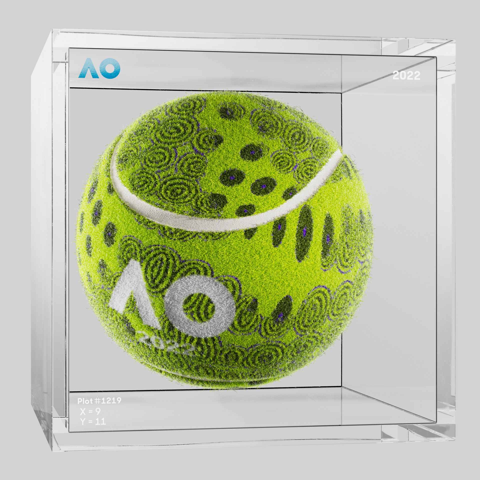 The Australian Open - The Australian Open Art Ball - AO Art Ball #2269 - NFT # 2269