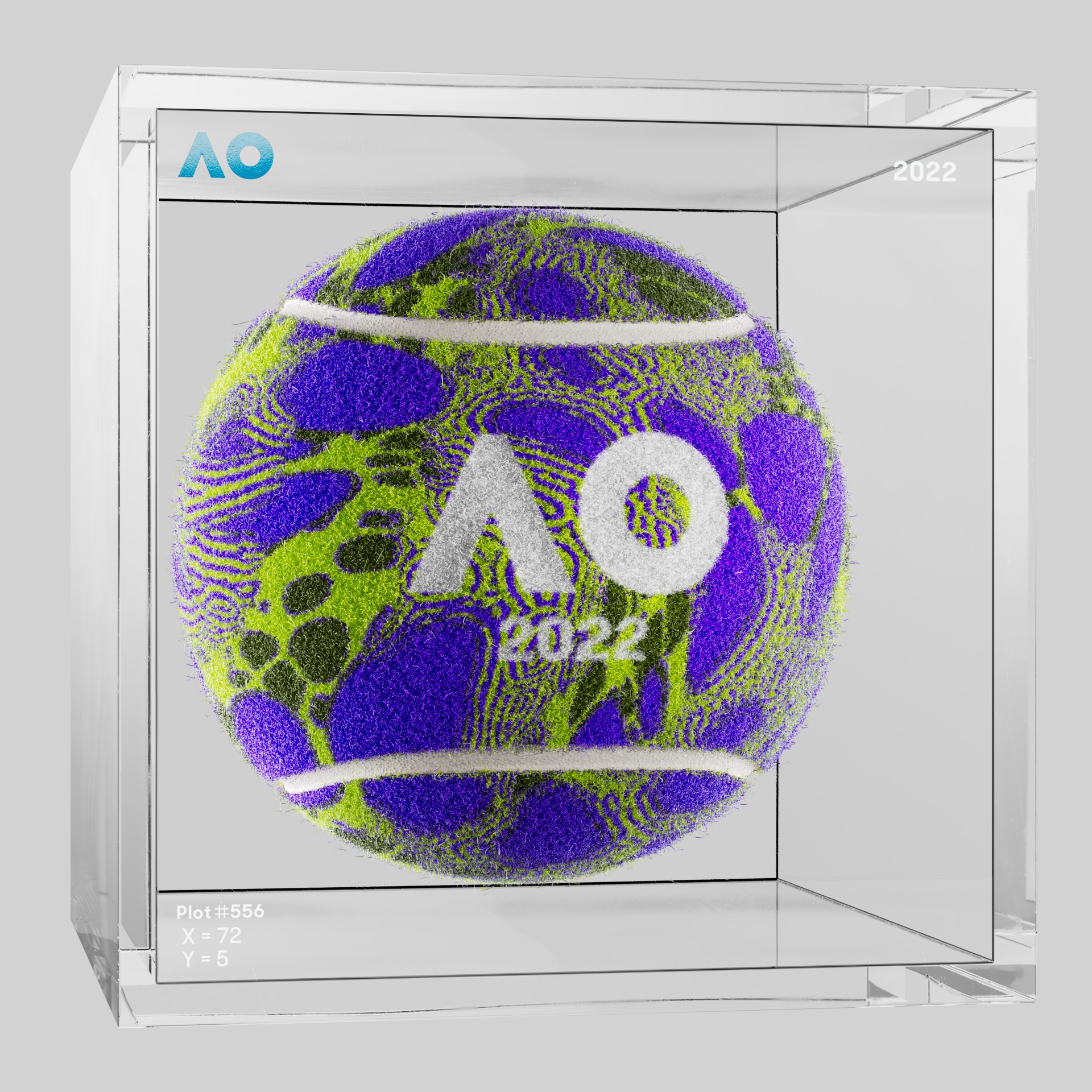 The Australian Open - The Australian Open Art Ball - AO Art Ball #227 - NFT # 227