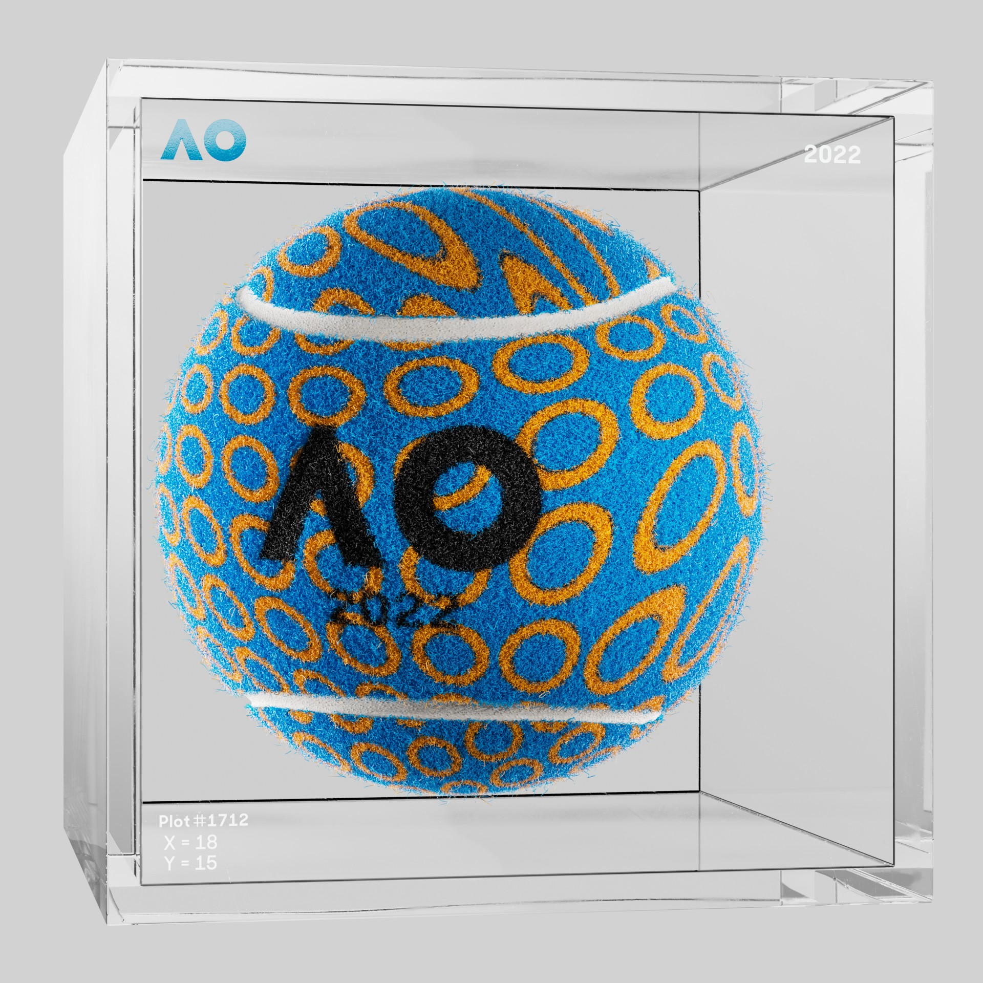 The Australian Open - The Australian Open Art Ball - AO Art Ball #2270 - NFT # 2270