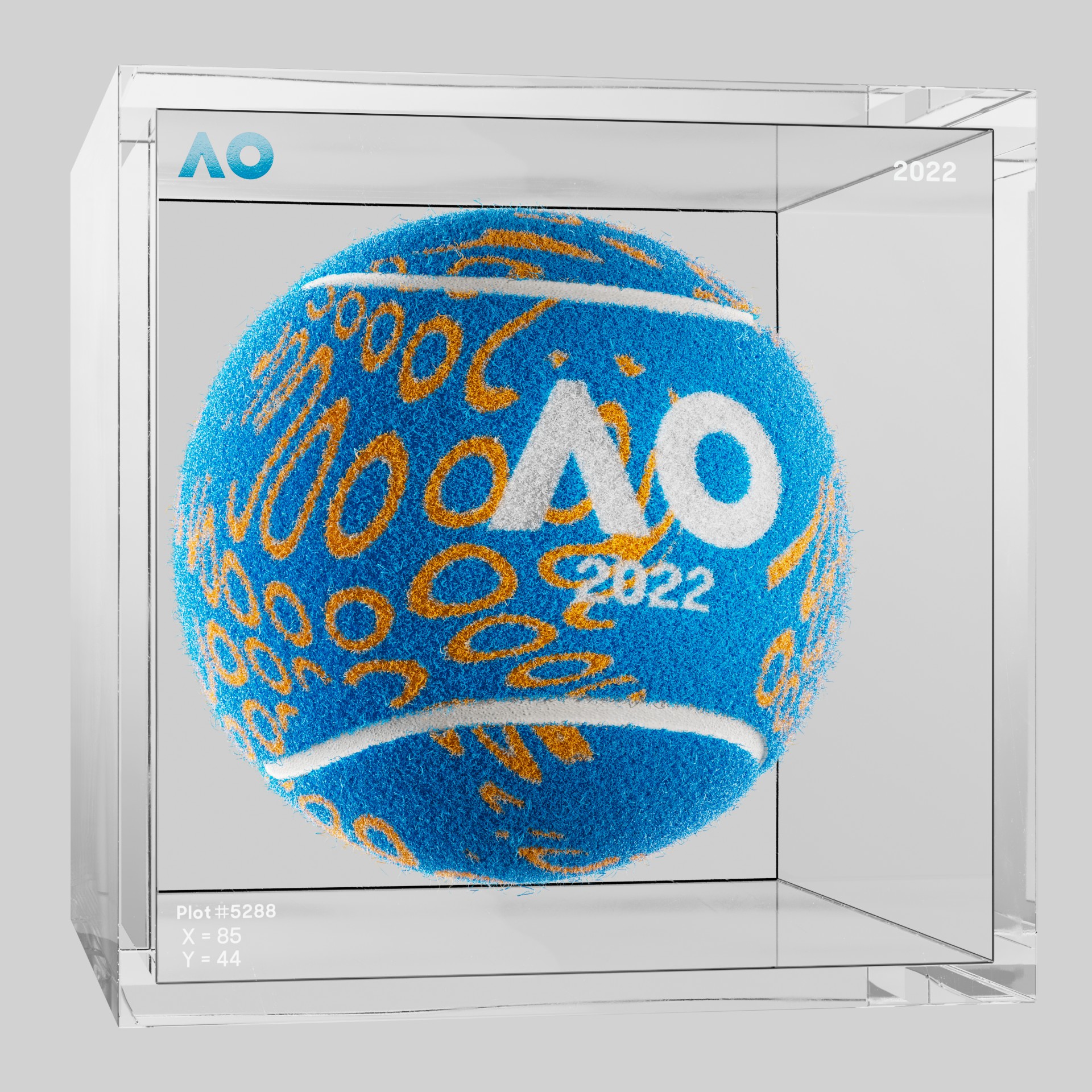 The Australian Open - The Australian Open Art Ball - AO Art Ball #2271 - NFT # 2271