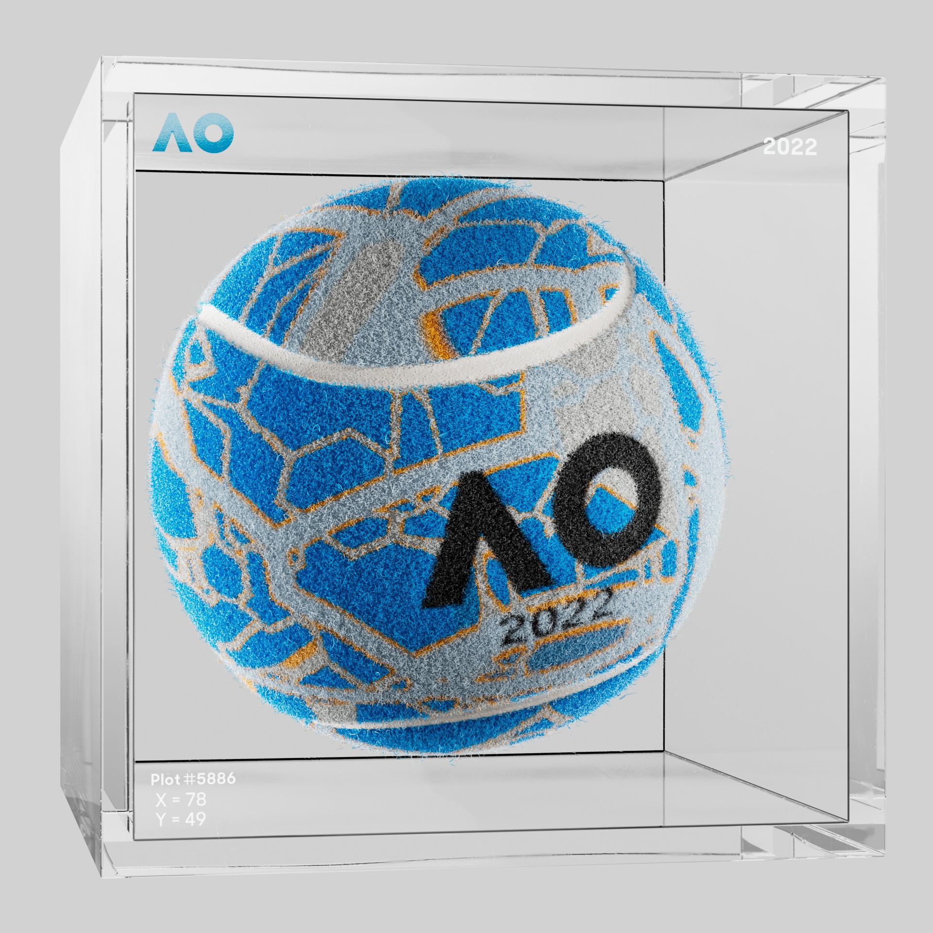 The Australian Open - The Australian Open Art Ball - AO Art Ball #2274 - NFT # 2274