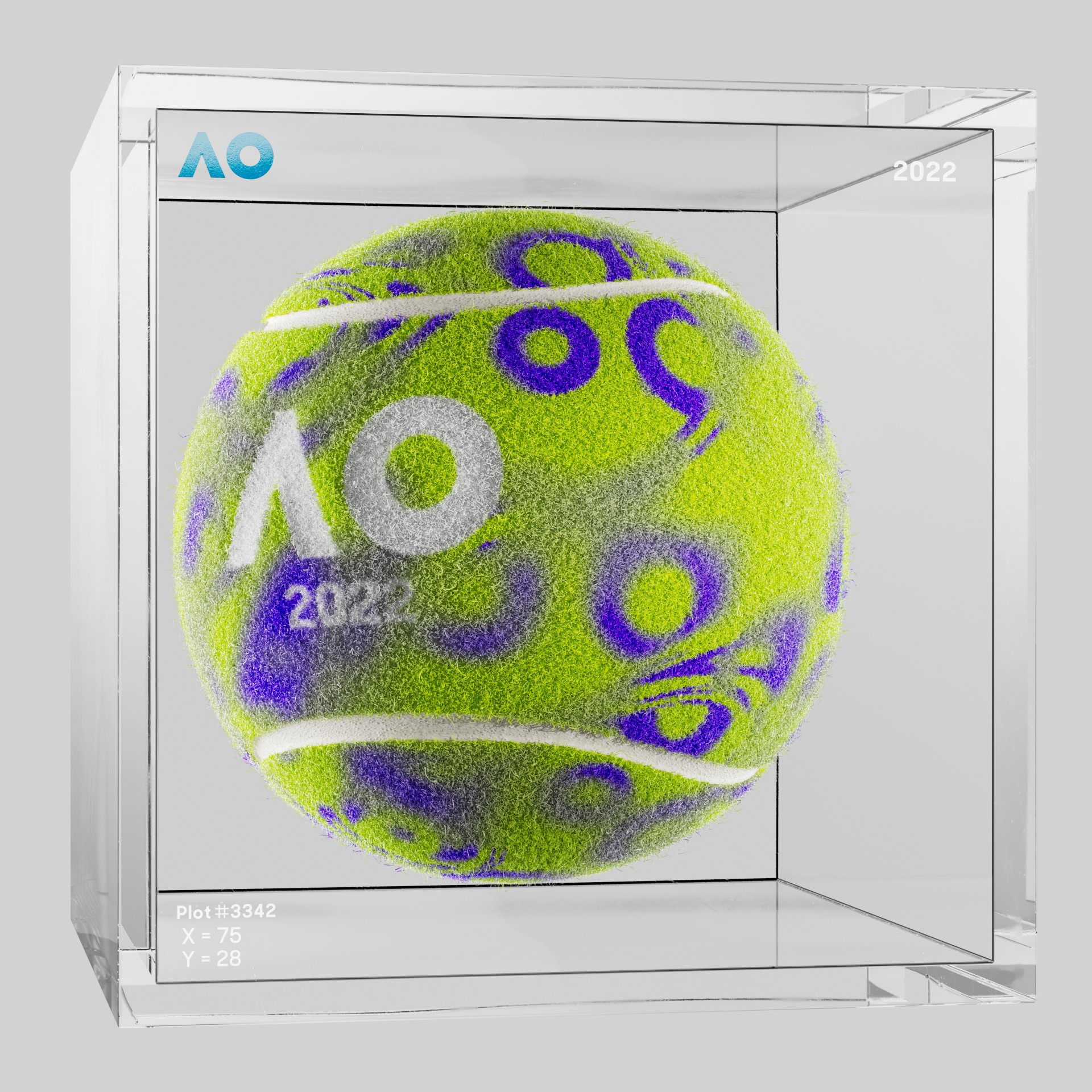 The Australian Open - The Australian Open Art Ball - AO Art Ball #2276 - NFT # 2276