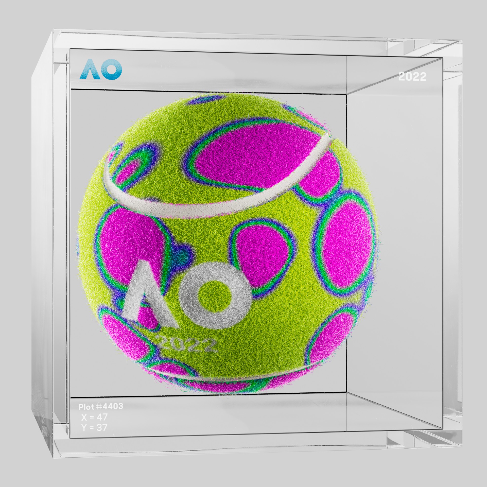 The Australian Open - The Australian Open Art Ball - AO Art Ball #2278 - NFT # 2278