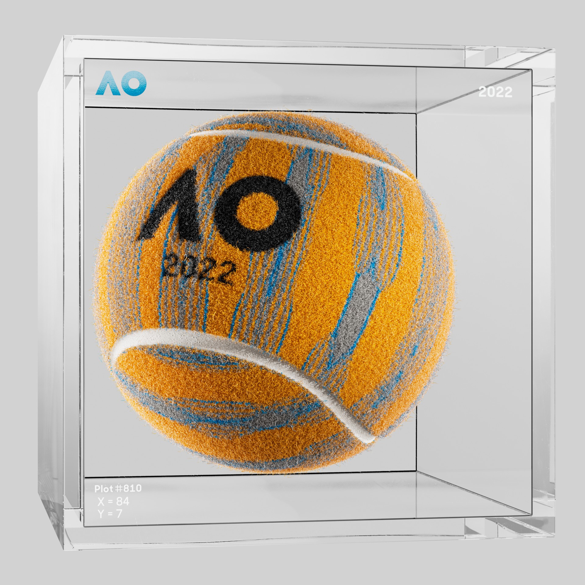 The Australian Open - The Australian Open Art Ball - AO Art Ball #228 - NFT # 228