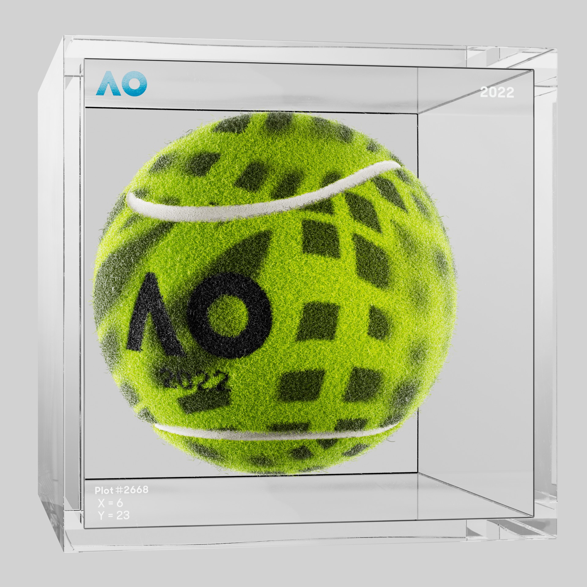 The Australian Open - The Australian Open Art Ball - AO Art Ball #2280 - NFT # 2280