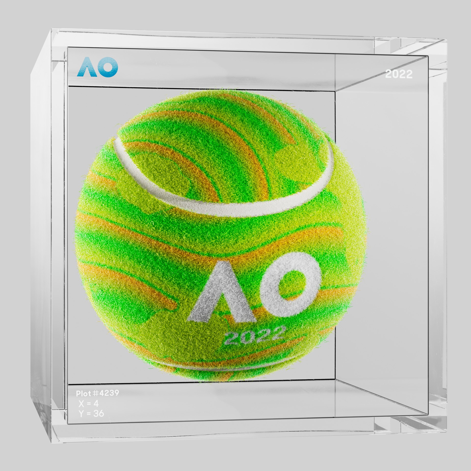 The Australian Open - The Australian Open Art Ball - AO Art Ball #2283 - NFT # 2283
