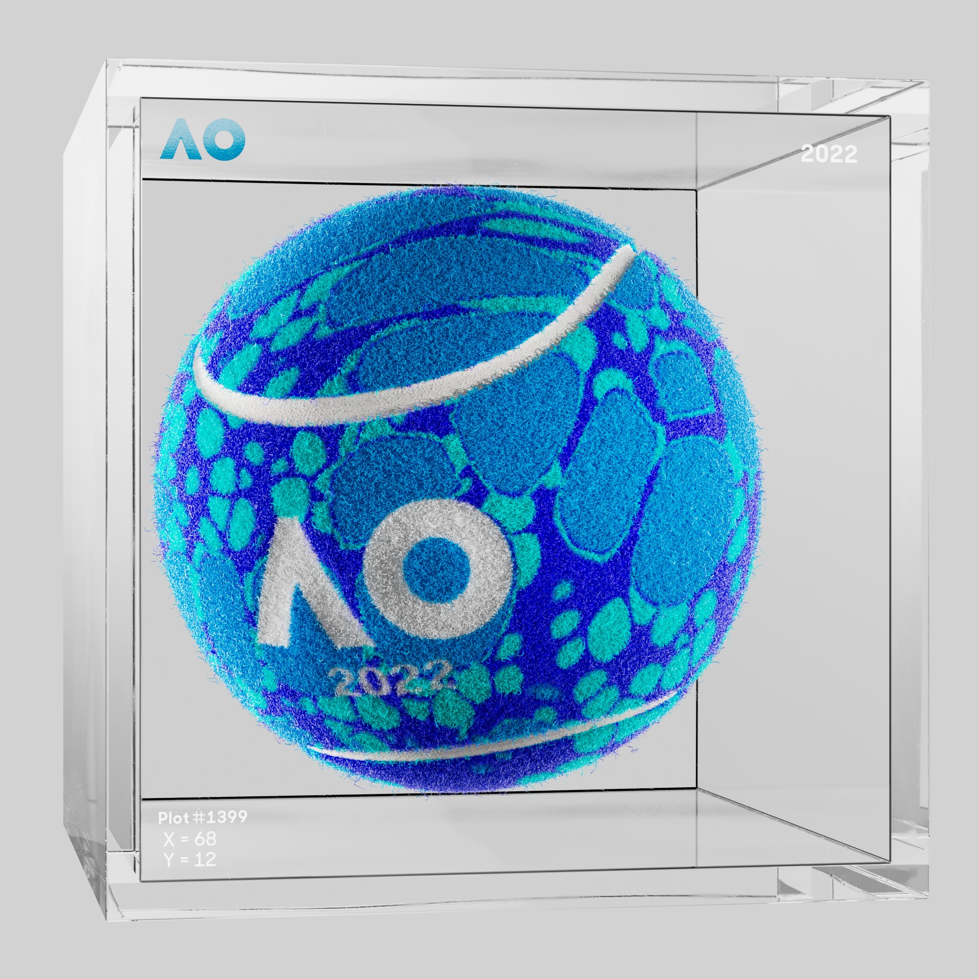 The Australian Open - The Australian Open Art Ball - AO Art Ball #2284 - NFT # 2284