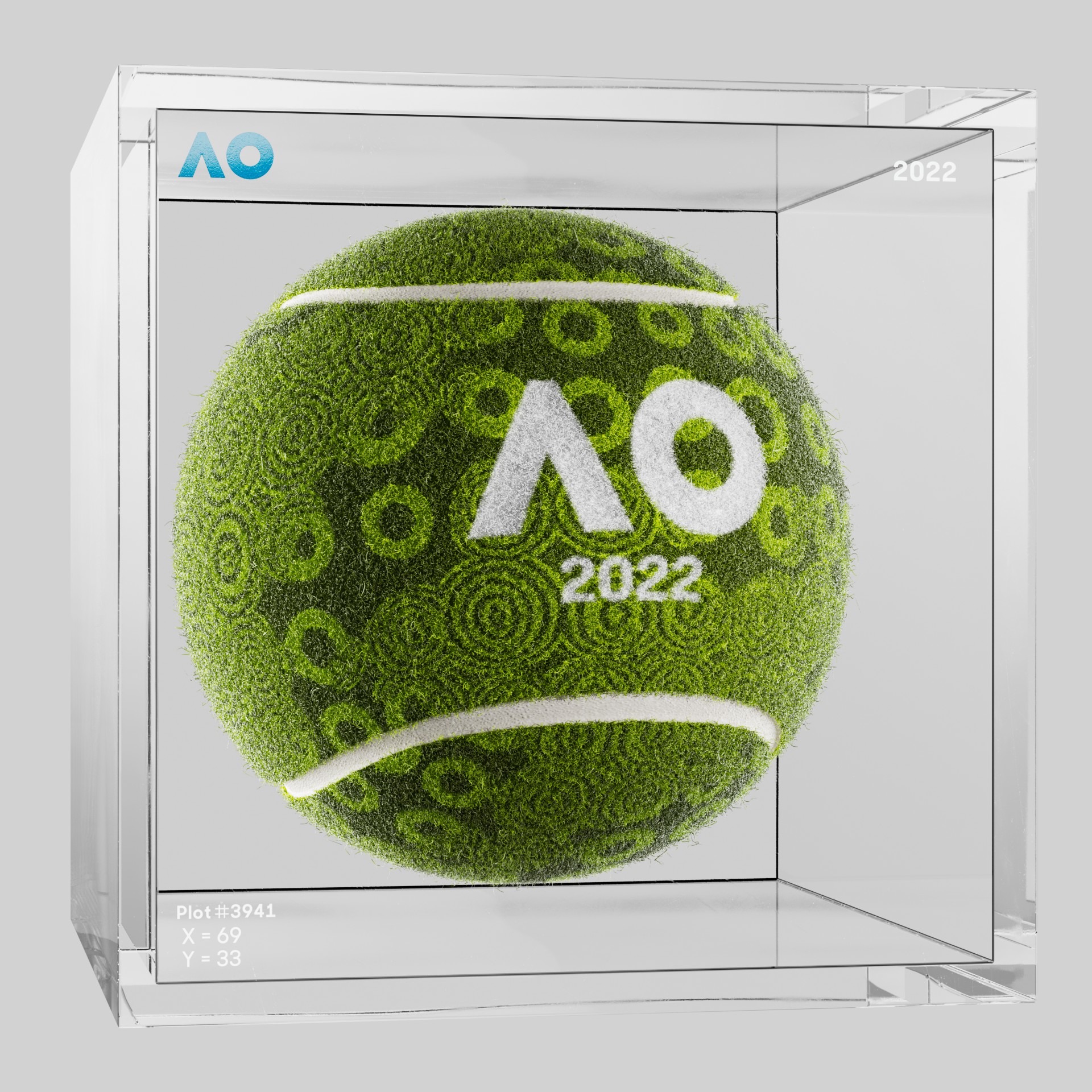 The Australian Open - The Australian Open Art Ball - AO Art Ball #2289 - NFT # 2289