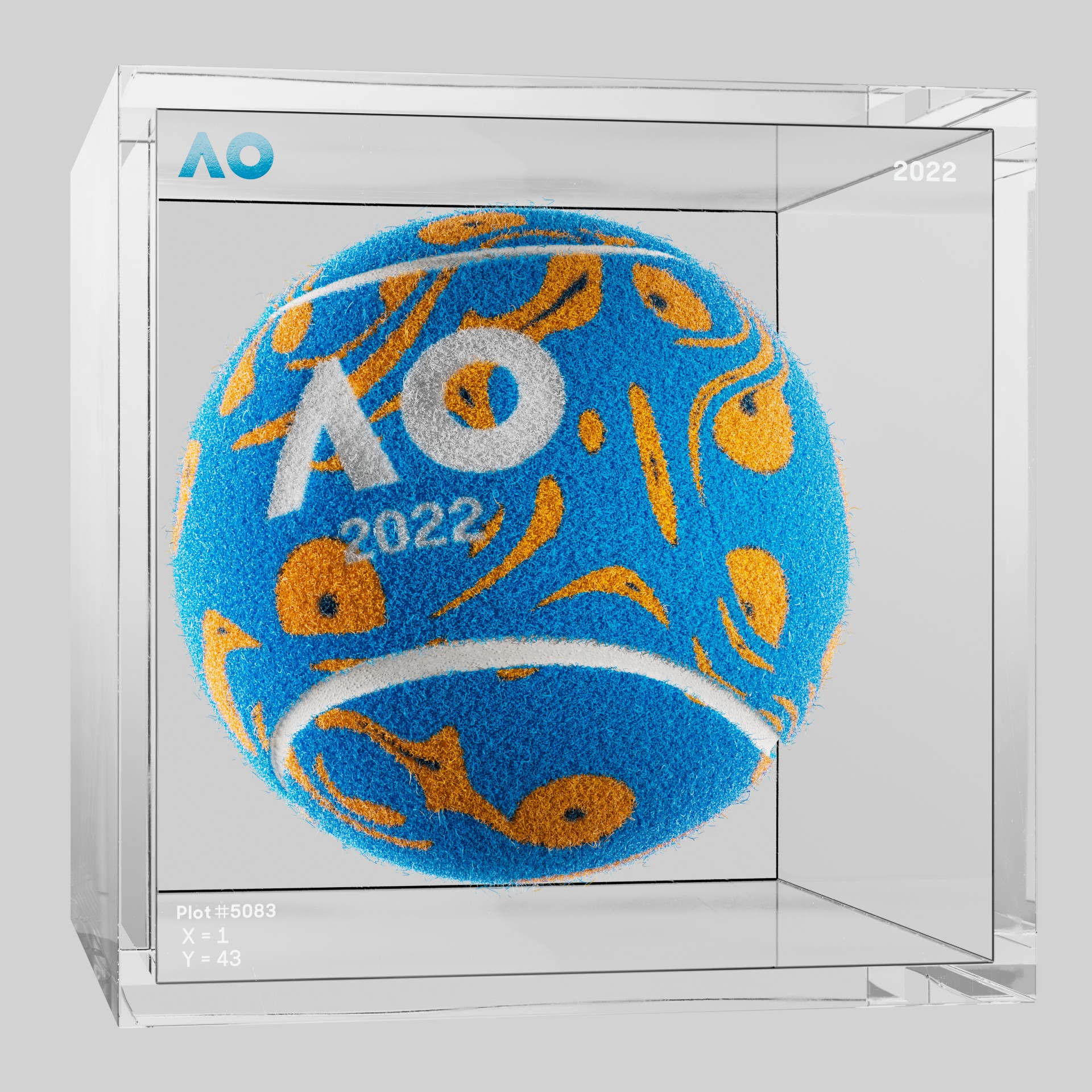 The Australian Open - The Australian Open Art Ball - AO Art Ball #229 - NFT # 229