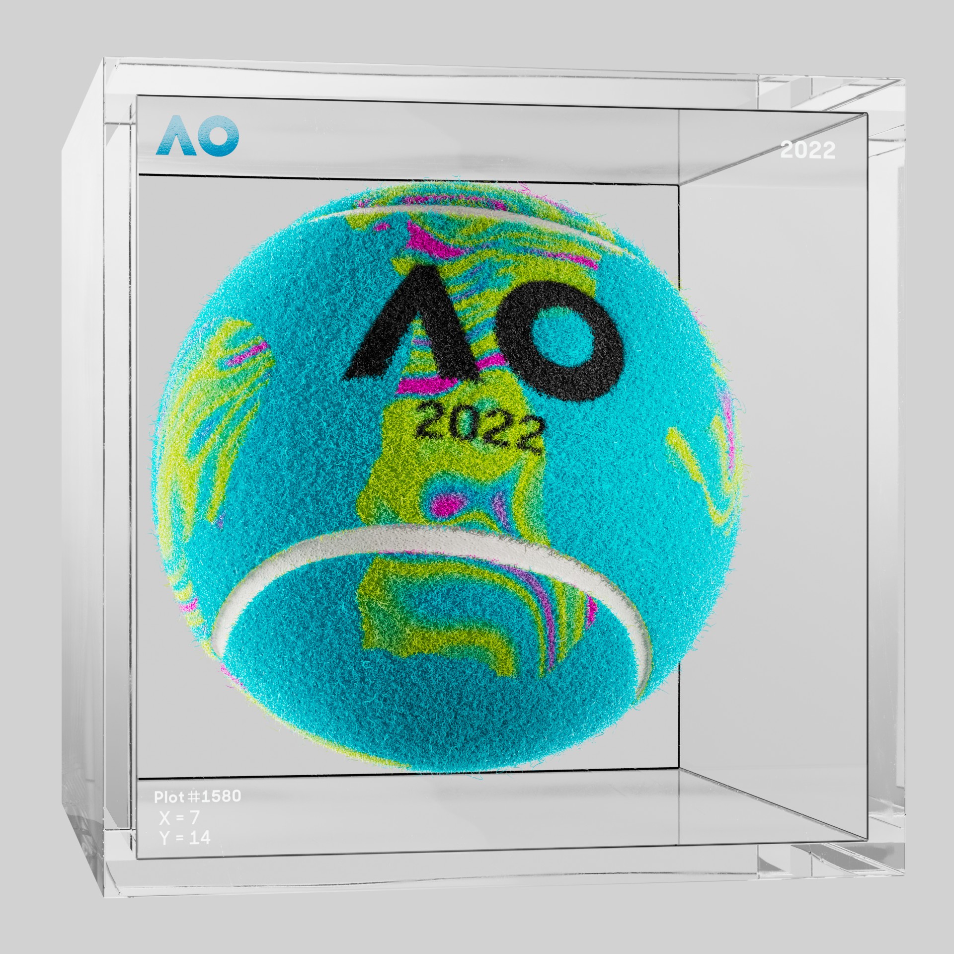 The Australian Open - The Australian Open Art Ball - AO Art Ball #2292 - NFT # 2292