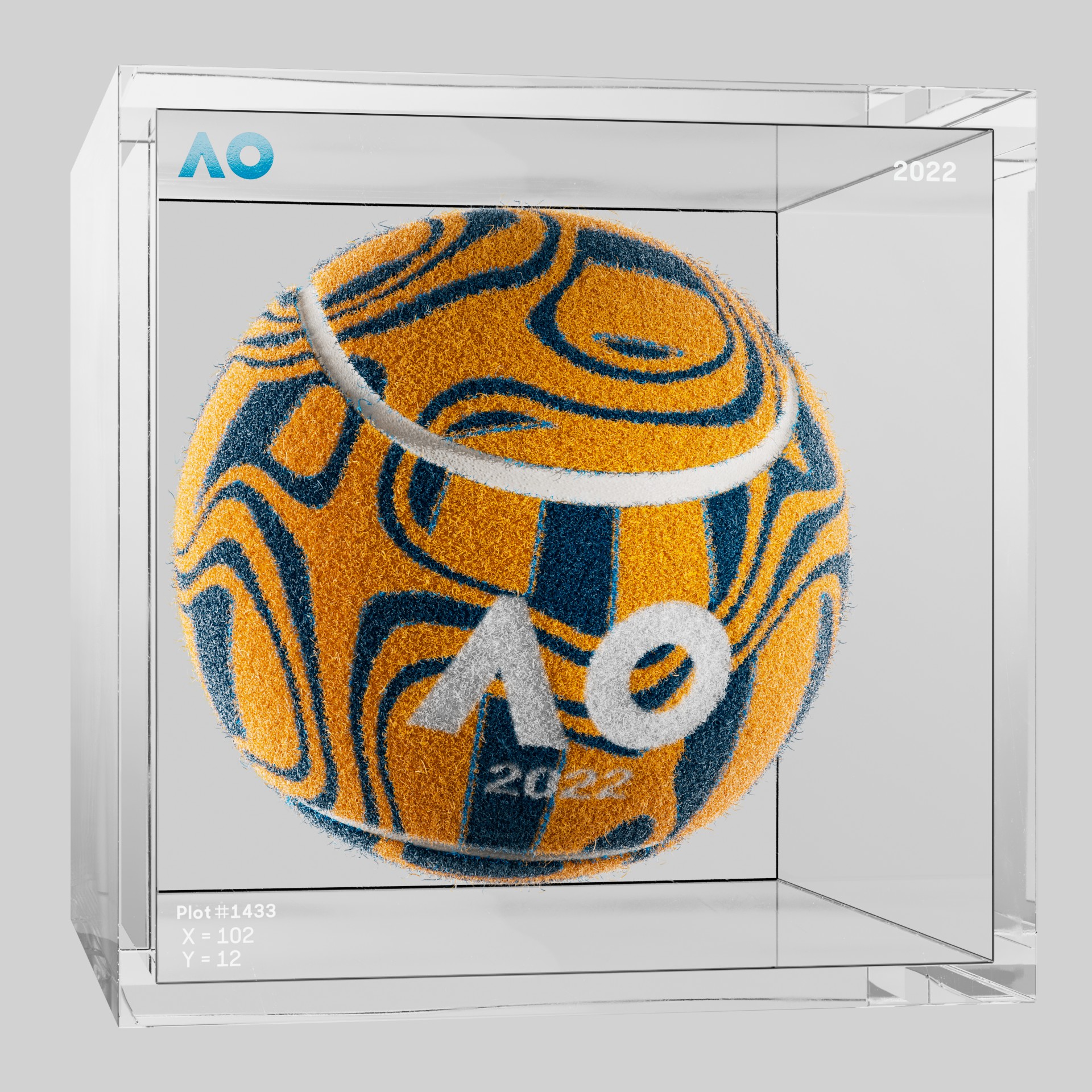 The Australian Open - The Australian Open Art Ball - AO Art Ball #2295 - NFT # 2295