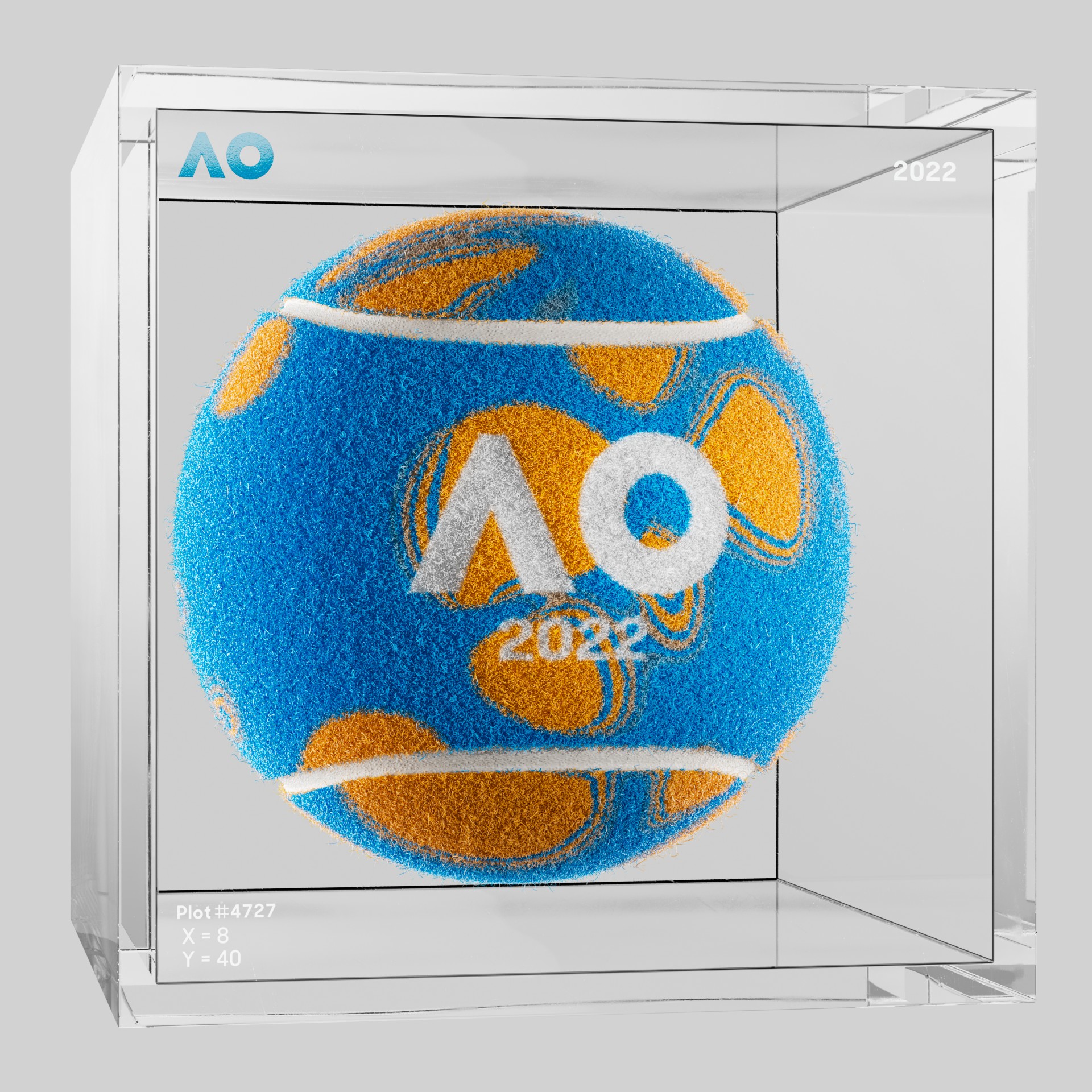 The Australian Open - The Australian Open Art Ball - AO Art Ball #2297 - NFT # 2297