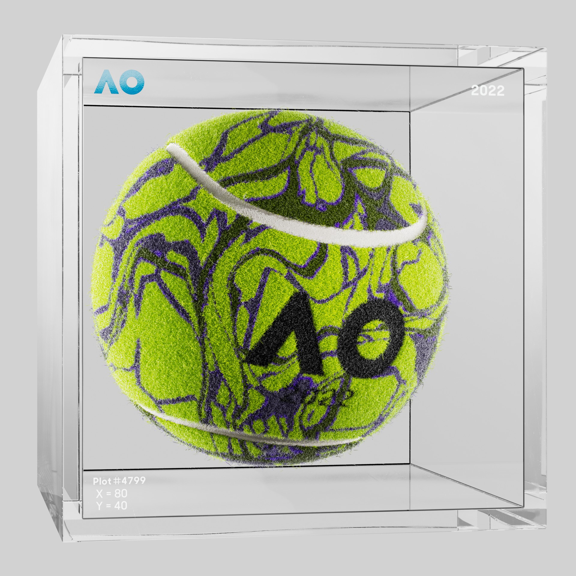 The Australian Open - The Australian Open Art Ball - AO Art Ball #23 - NFT # 23