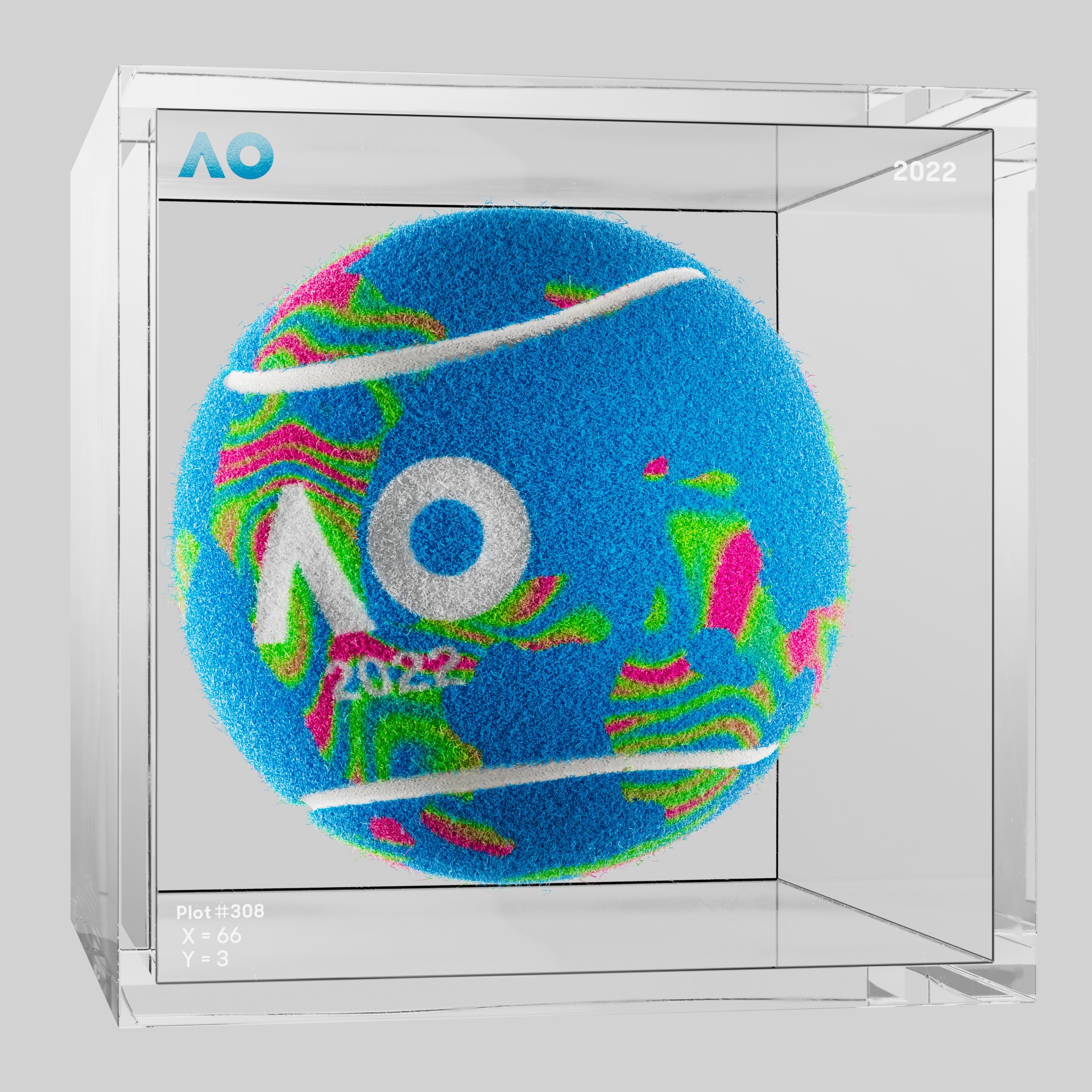 The Australian Open - The Australian Open Art Ball - AO Art Ball #230 - NFT # 230