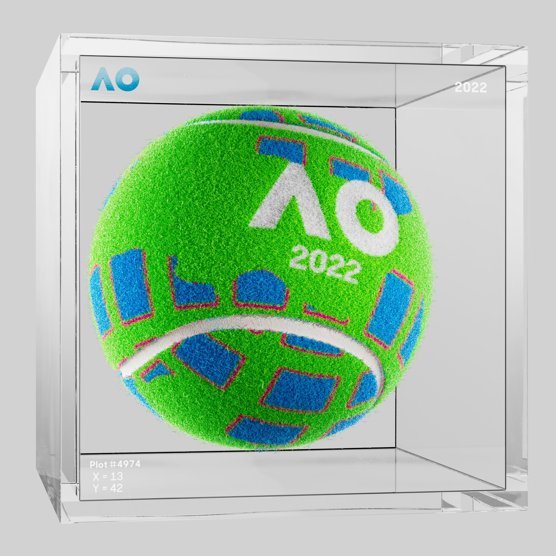 The Australian Open - The Australian Open Art Ball - AO Art Ball #2300 - NFT # 2300