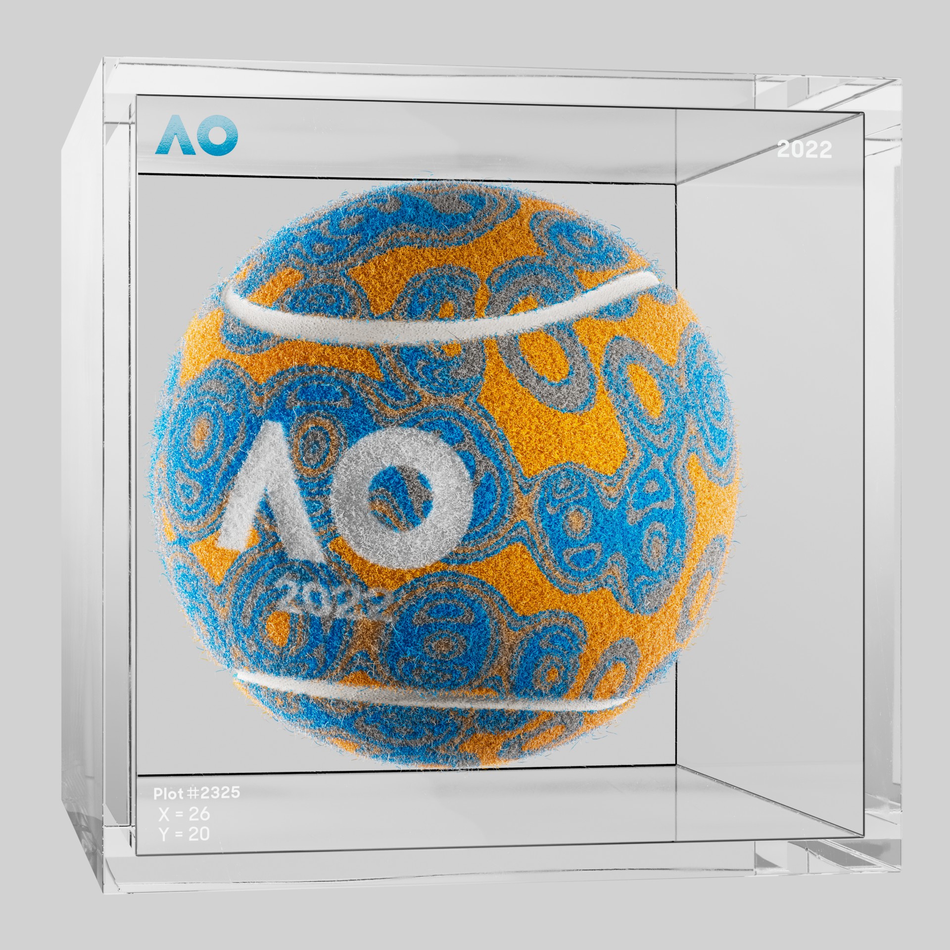 The Australian Open - The Australian Open Art Ball - AO Art Ball #2303 - NFT # 2303