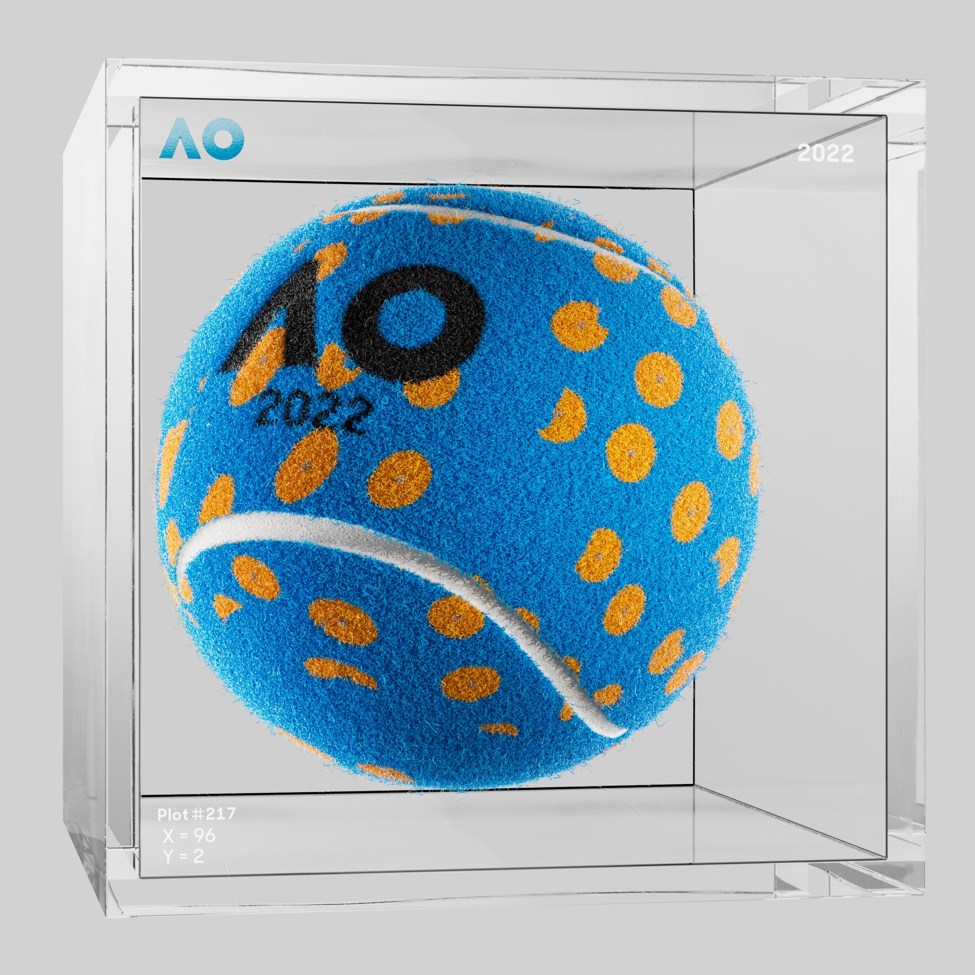 The Australian Open - The Australian Open Art Ball - AO Art Ball #2304 - NFT # 2304