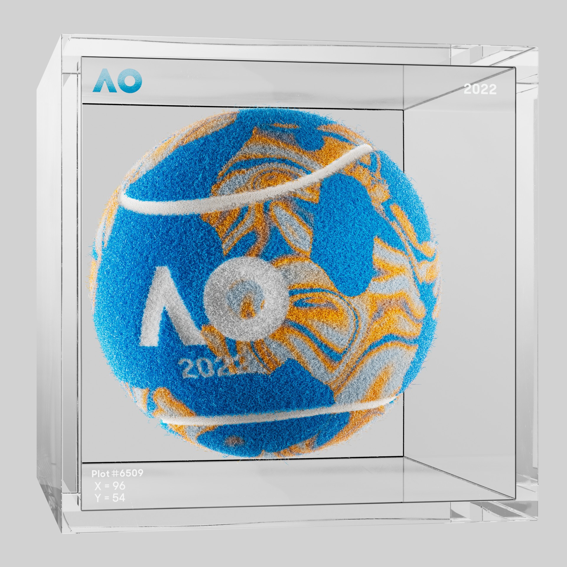 The Australian Open - The Australian Open Art Ball - AO Art Ball #2305 - NFT # 2305