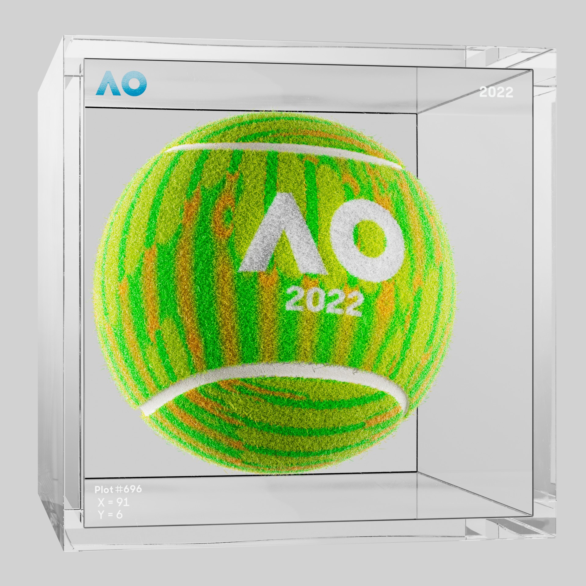 The Australian Open - The Australian Open Art Ball - AO Art Ball #2306 - NFT # 2306