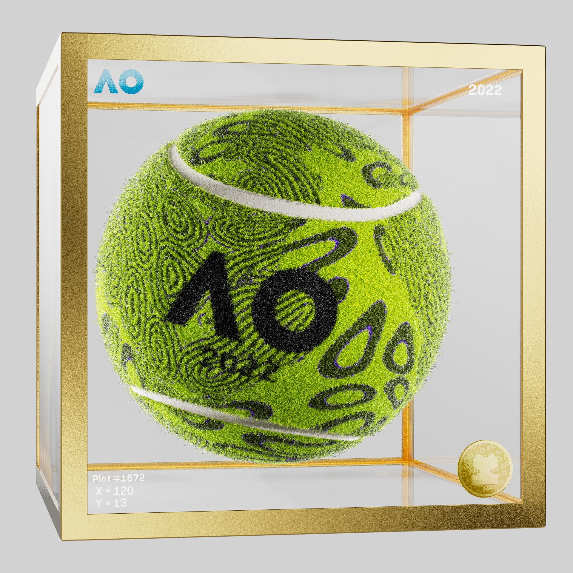 The Australian Open - The Australian Open Art Ball - AO Art Ball #2307 - NFT # 2307
