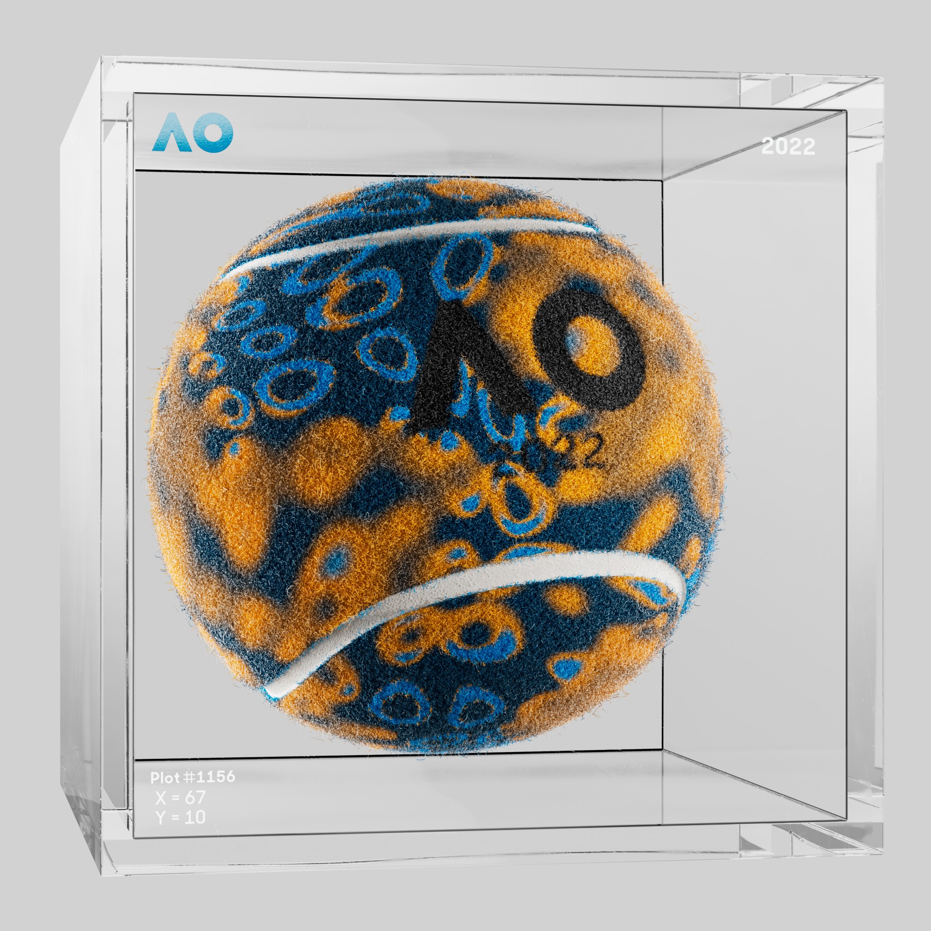 The Australian Open - The Australian Open Art Ball - AO Art Ball #231 - NFT # 231