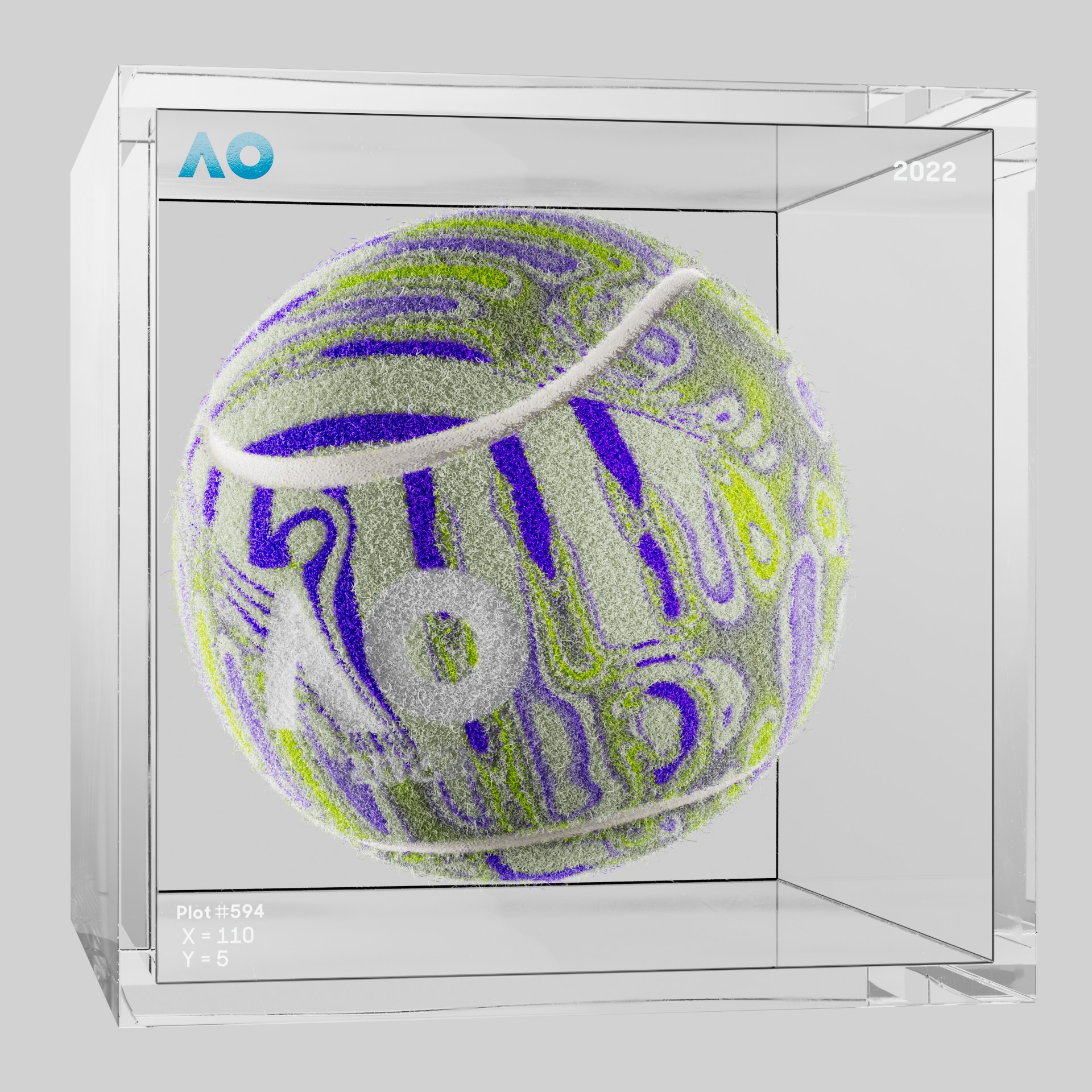 The Australian Open - The Australian Open Art Ball - AO Art Ball #2310 - NFT # 2310